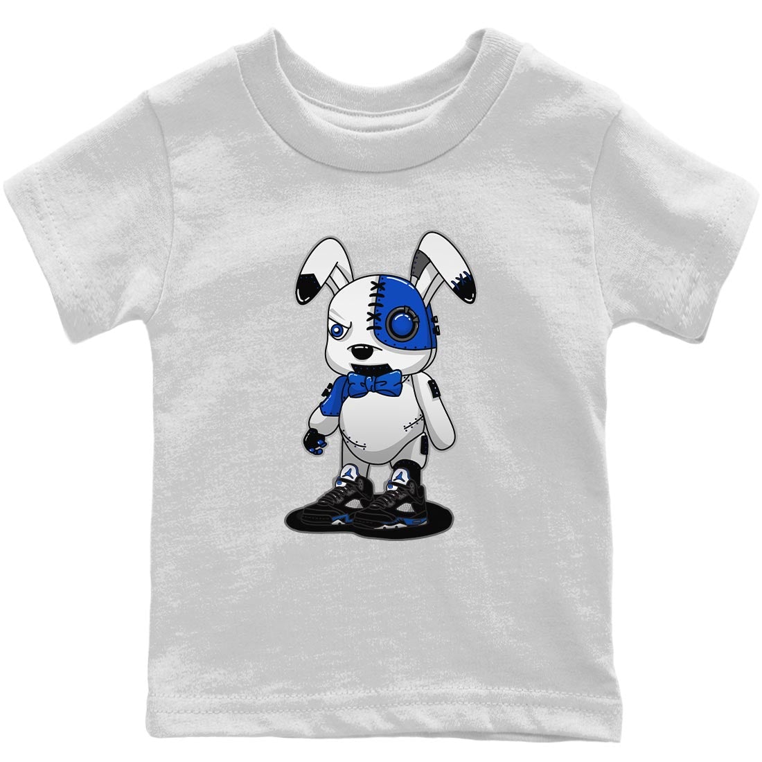 Jordan 5 Racer Blue Sneaker Match Tees Cyborg Bunny Sneaker Tees Jordan 5 Racer Blue Sneaker Release Tees Kids Shirts