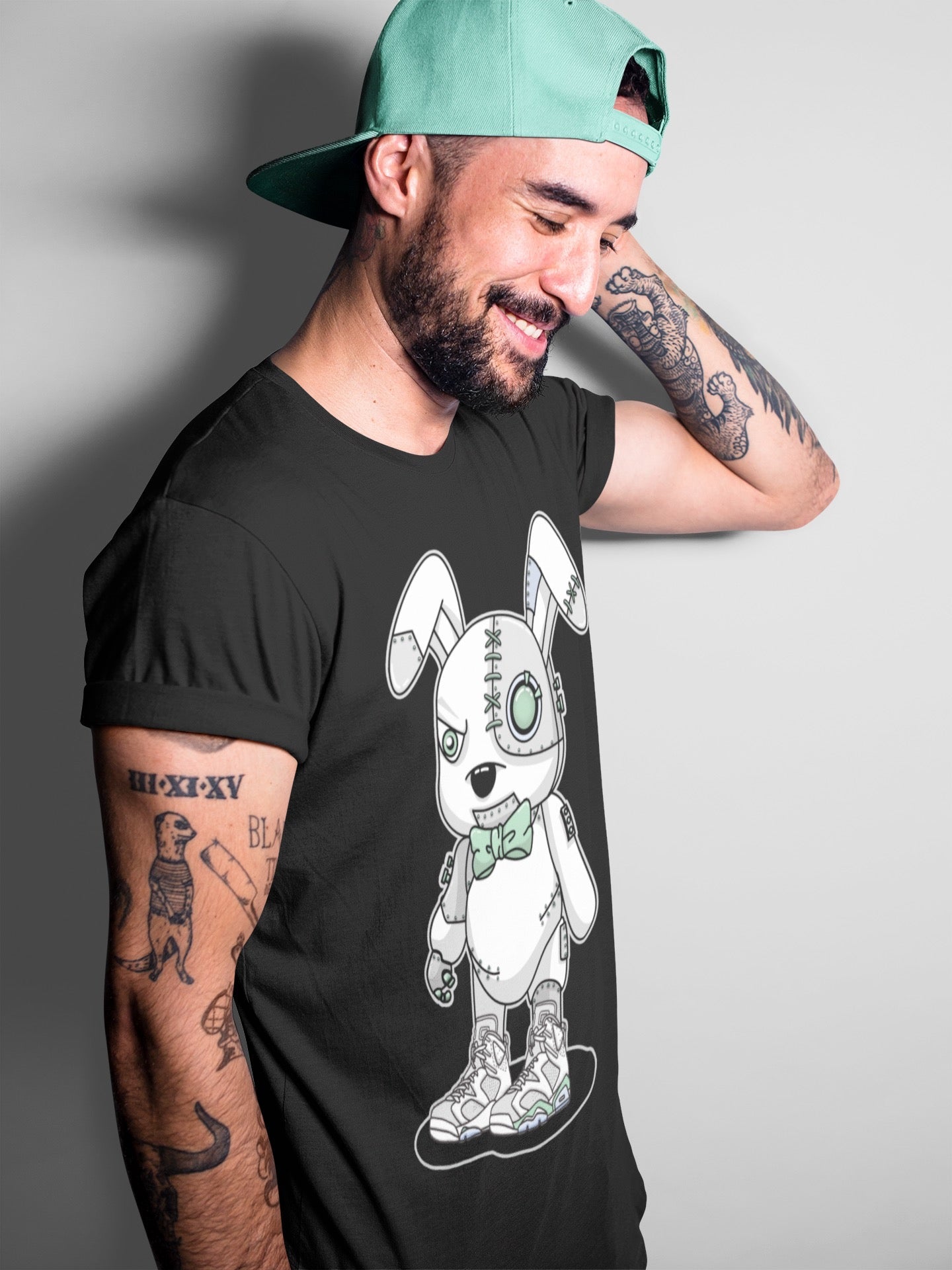 Jordan 6 Mint Foam Sneaker Match Tees Cyborg Bunny Sneaker Tees Jordan 6 Mint Foam Sneaker Release Tees Unisex Shirts
