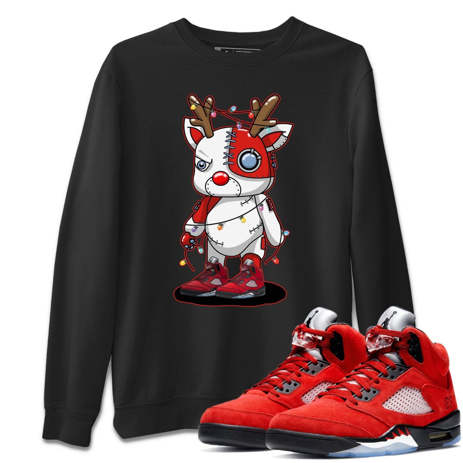 Jordan 5 Raging Bull Sneaker Match Tees Cyborg Reindeer Sneaker Tees Jordan 5 Raging Bull Sneaker Release Tees Unisex Shirts