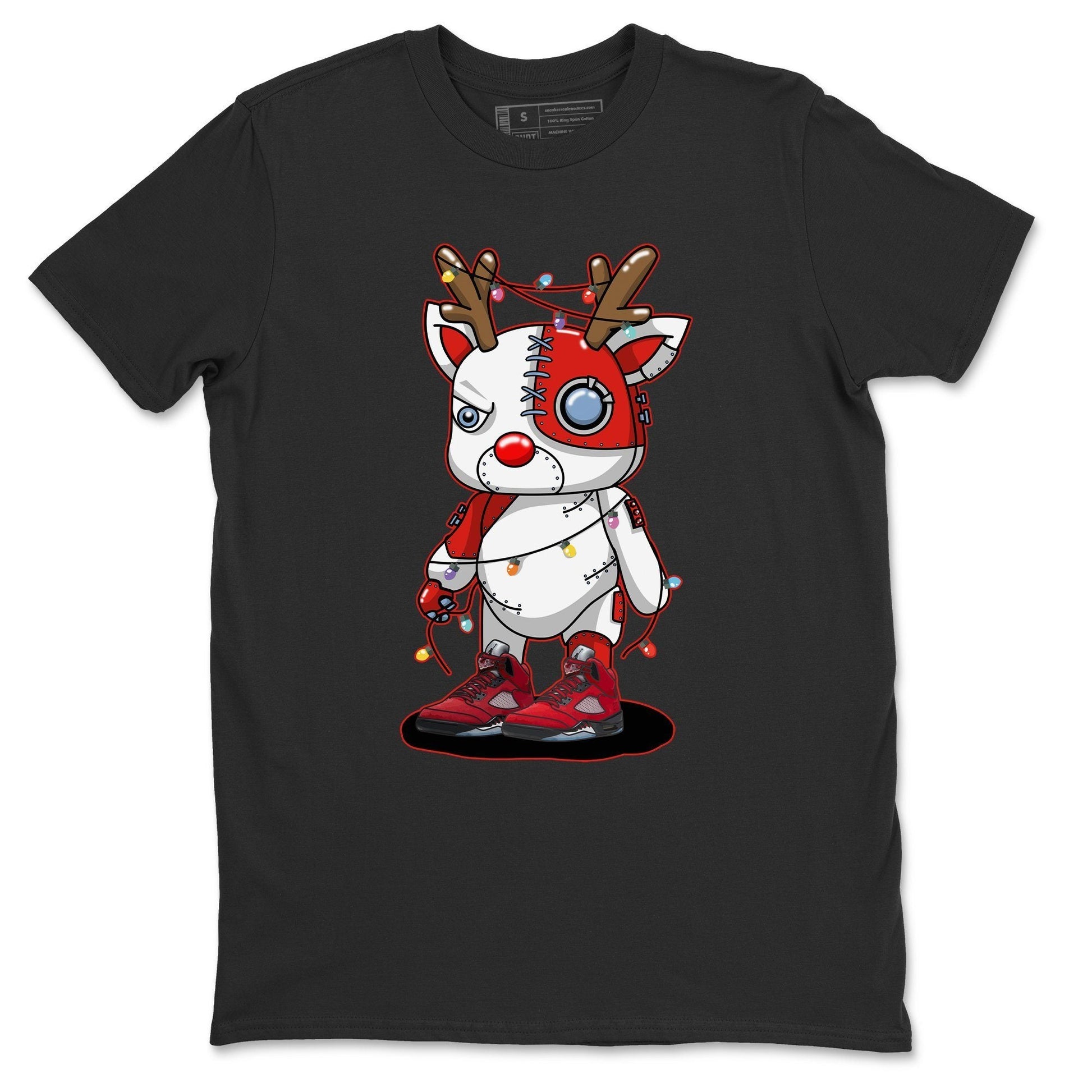 Jordan 5 Raging Bull Sneaker Match Tees Cyborg Reindeer Sneaker Tees Jordan 5 Raging Bull Sneaker Release Tees Unisex Shirts