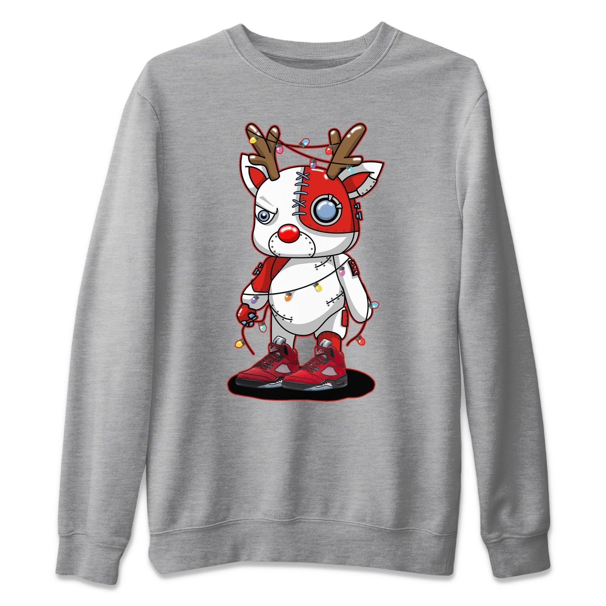 Jordan 5 Raging Bull Sneaker Match Tees Cyborg Reindeer Sneaker Tees Jordan 5 Raging Bull Sneaker Release Tees Unisex Shirts