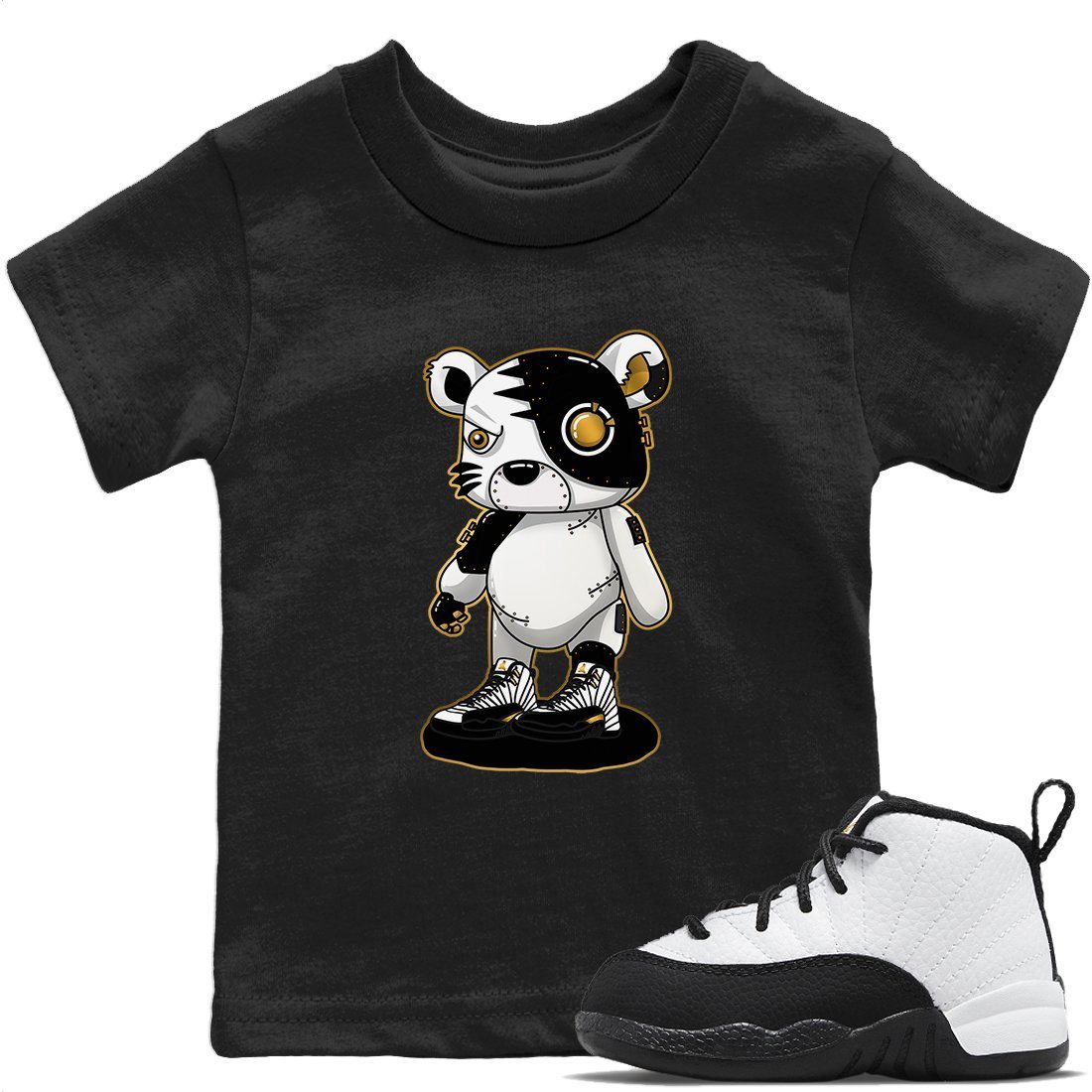 Jordan 12 Royalty Sneaker Match Tees Cyborg Tiger Sneaker Tees Jordan 12 Royalty Sneaker Release Tees Kids Shirts