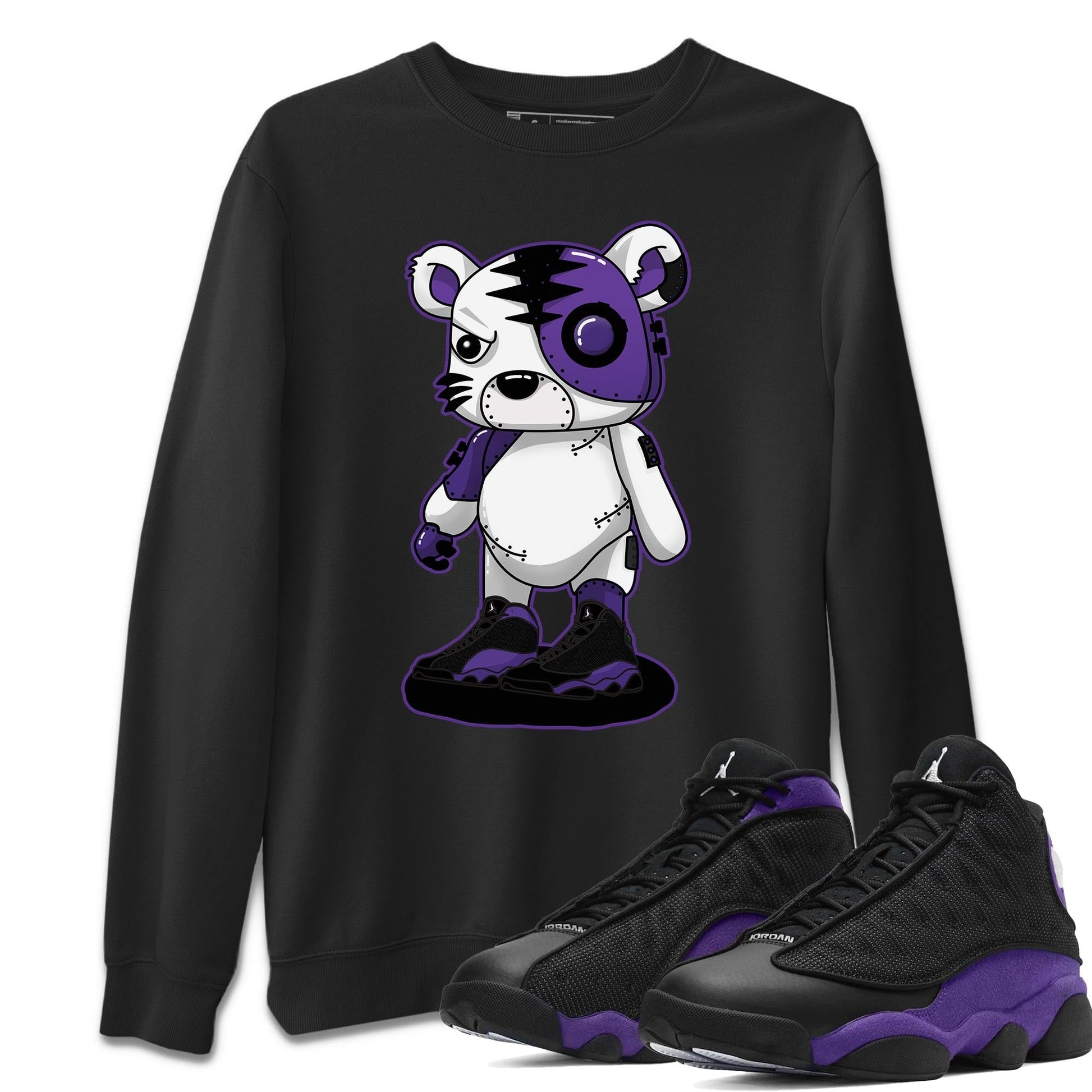 Jordan 13 Court Purple Sneaker Match Tees Cyborg Tiger Sneaker Tees Jordan 13 Court Purple Sneaker Release Tees Unisex Shirts