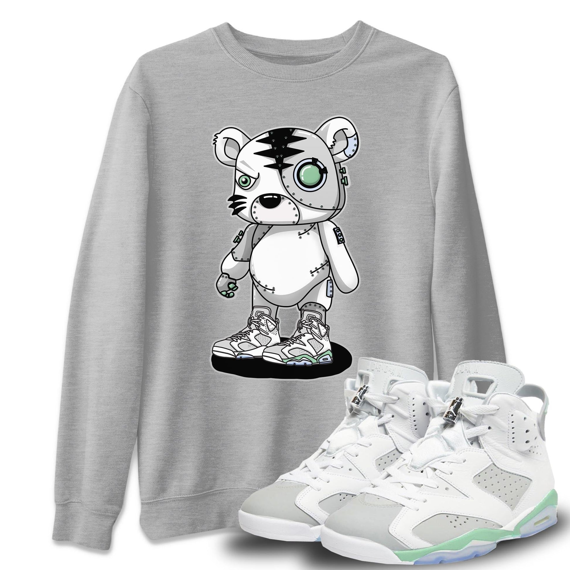 Jordan 6 Mint Foam Sneaker Match Tees Cyborg Tiger Sneaker Tees Jordan 6 Mint Foam Sneaker Release Tees Unisex Shirts