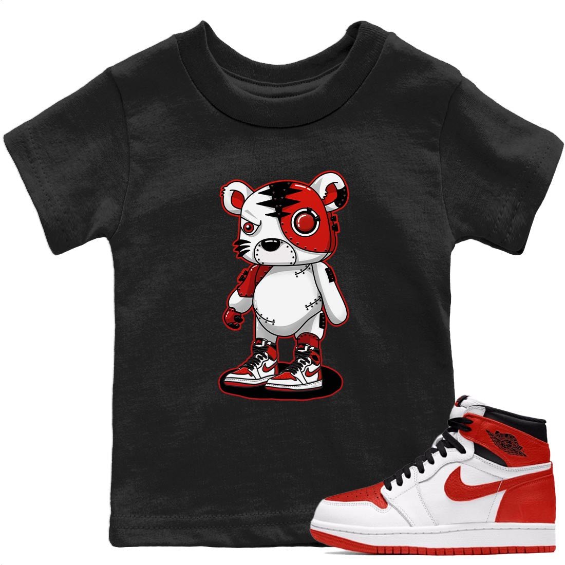 Jordan 1 Heritage Sneaker Match Tees Cyborg Tiger Sneaker Tees Jordan 1 Heritage Sneaker Release Tees Kids Shirts