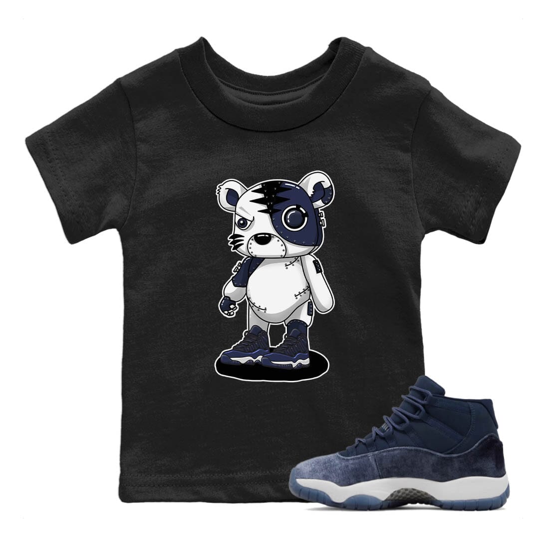 Jordan 11 Midnight Navy Sneaker Match Tees Cyborg Tiger Sneaker Tees Jordan 11 Midnight Navy Sneaker Release Tees Kids Shirts