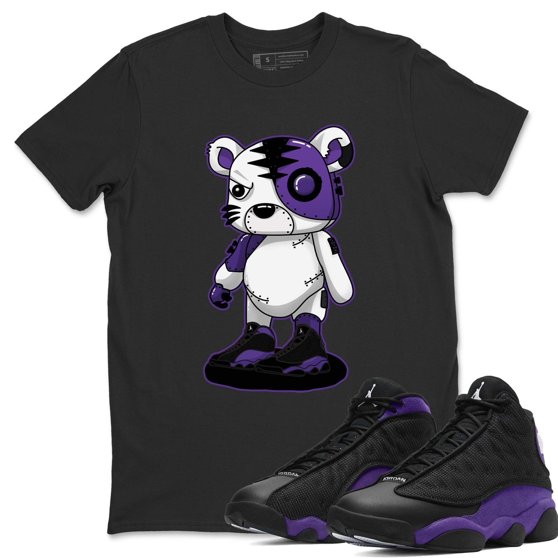 Jordan 13 Court Purple Sneaker Match Tees Cyborg Tiger Sneaker Tees Jordan 13 Court Purple Sneaker Release Tees Unisex Shirts