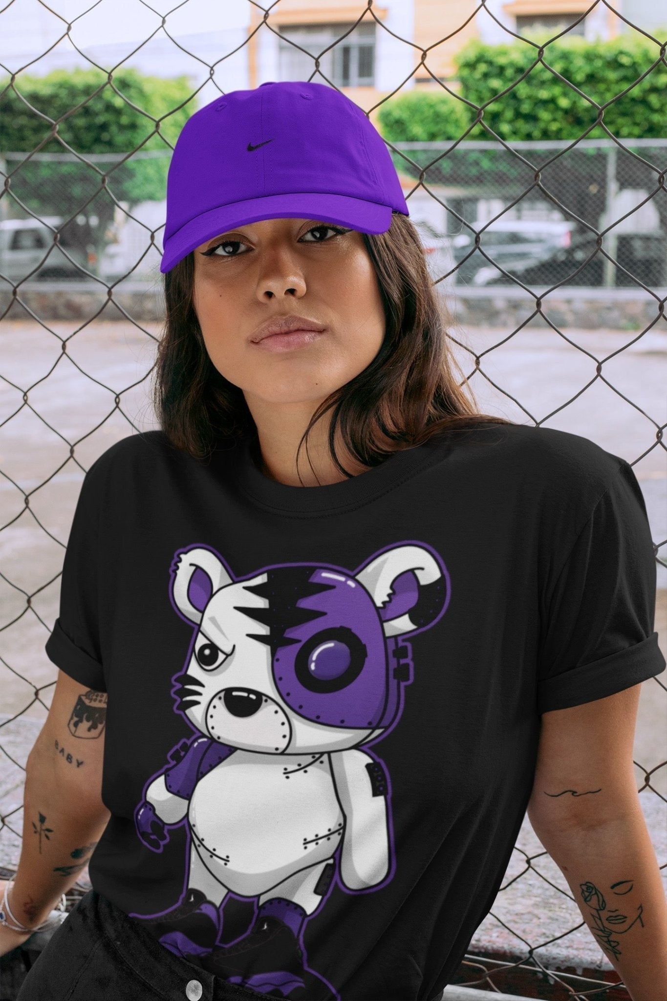 Jordan 13 Court Purple Sneaker Match Tees Cyborg Tiger Sneaker Tees Jordan 13 Court Purple Sneaker Release Tees Unisex Shirts
