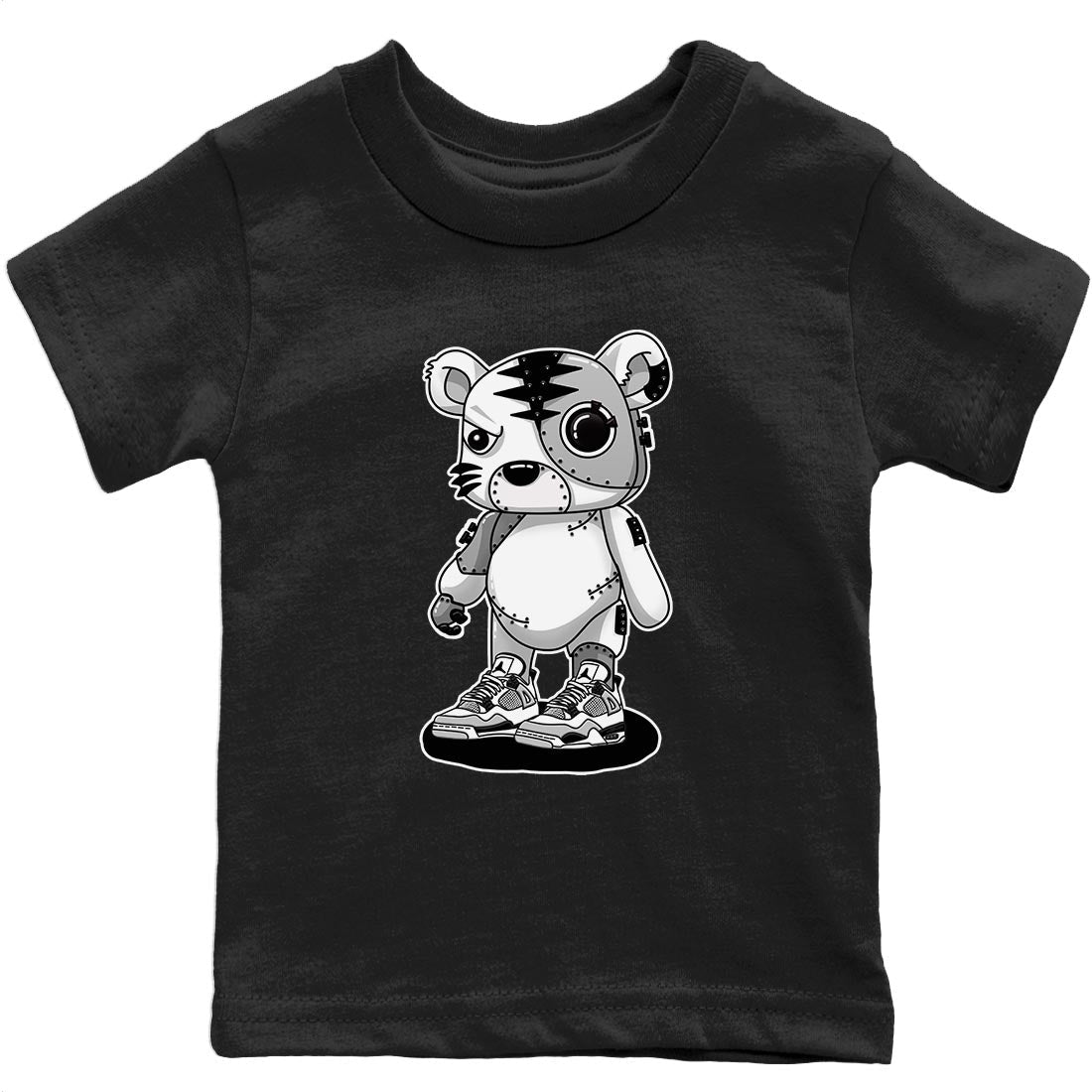 Jordan 4 Military Black Sneaker Match Tees Cyborg Tiger Sneaker Tees Jordan 4 Military Black Sneaker Release Tees Kids Shirts