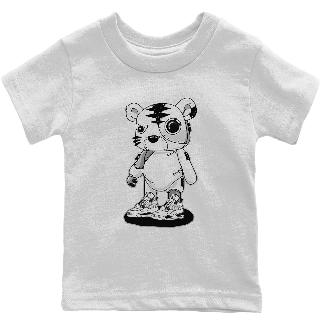 Jordan 4 Military Black Sneaker Match Tees Cyborg Tiger Sneaker Tees Jordan 4 Military Black Sneaker Release Tees Kids Shirts