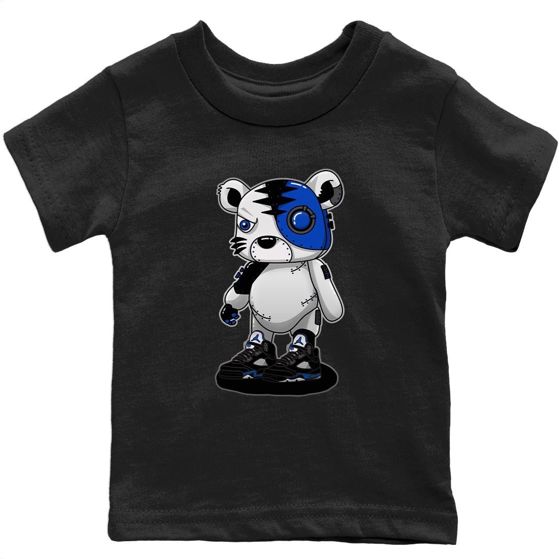 Jordan 5 Racer Blue Sneaker Match Tees Cyborg Tiger Sneaker Tees Jordan 5 Racer Blue Sneaker Release Tees Kids Shirts