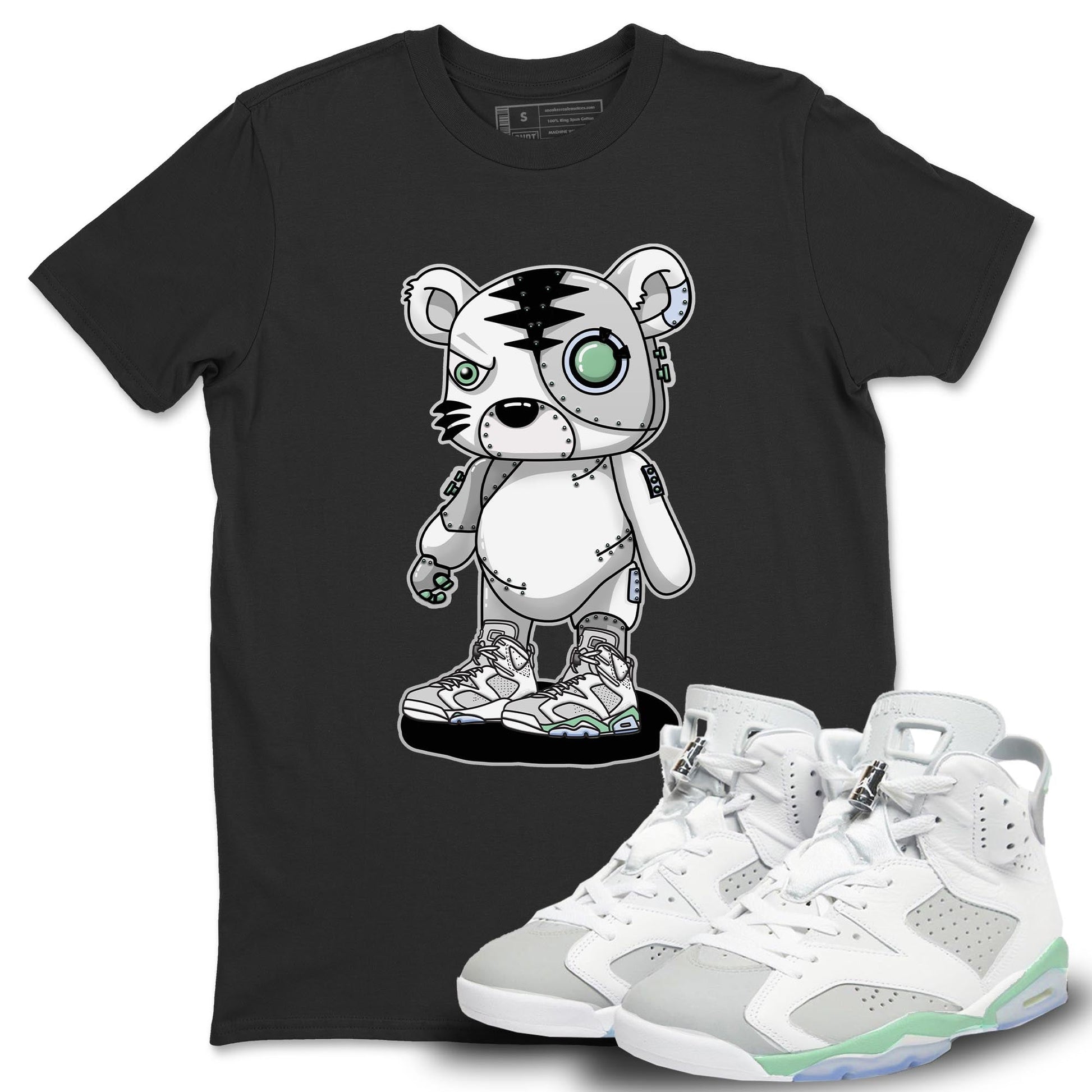 Jordan 6 Mint Foam Sneaker Match Tees Cyborg Tiger Sneaker Tees Jordan 6 Mint Foam Sneaker Release Tees Unisex Shirts