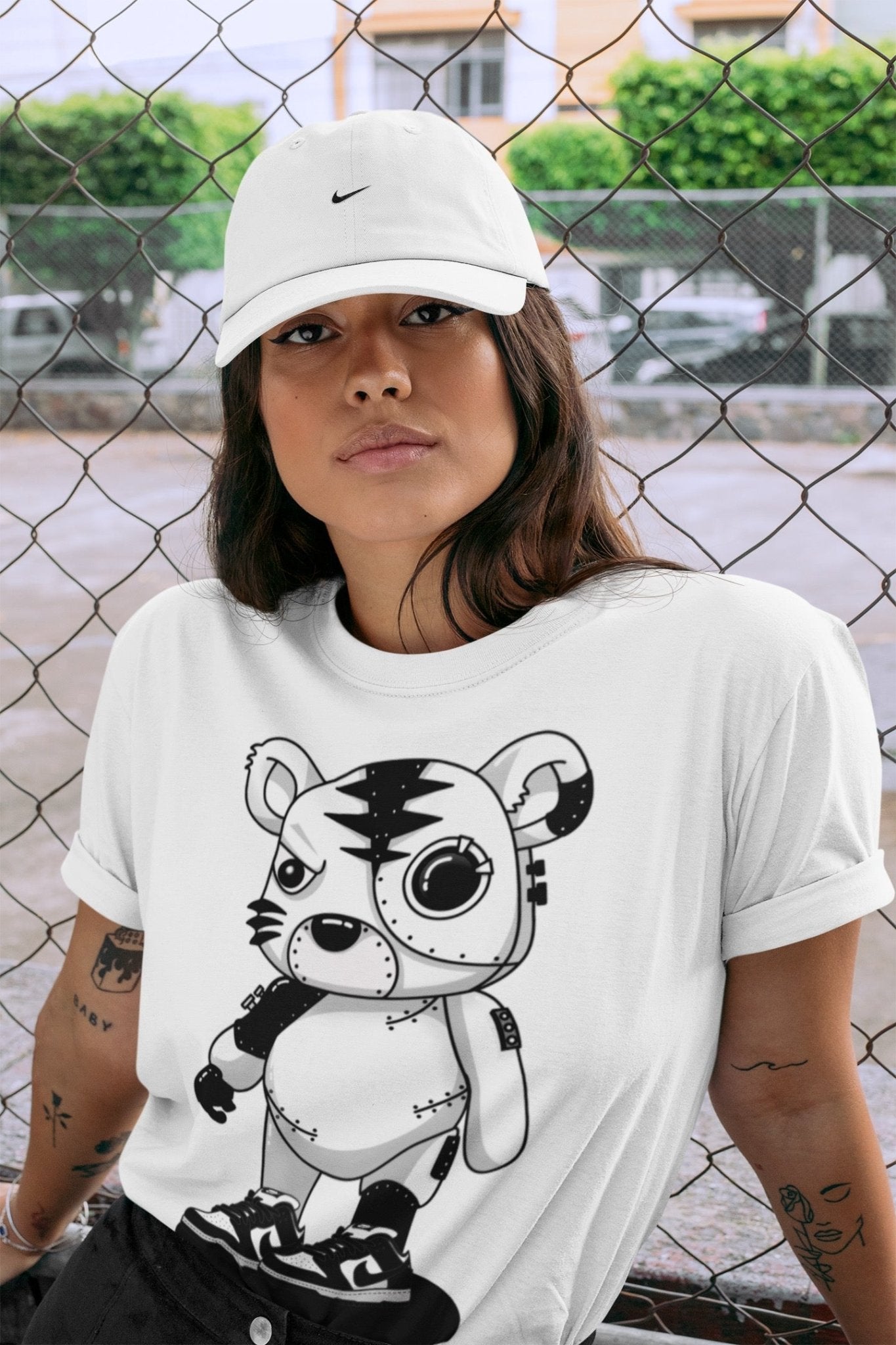 Dunk Panda Sneaker Match Tees Cyborg Tiger Sneaker Tees Dunk Panda Sneaker Release Tees Unisex Shirts