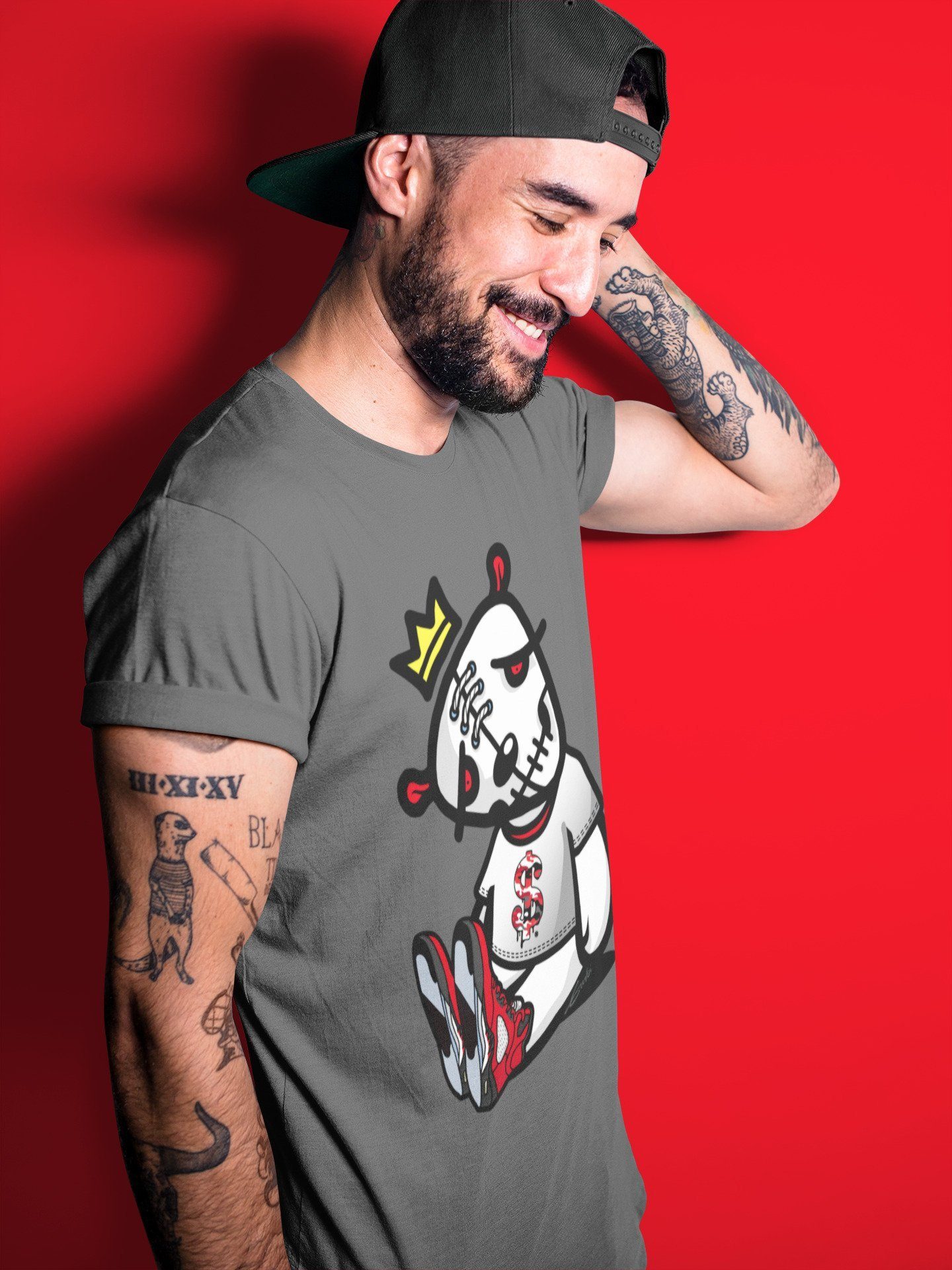 Jordan 5 Raging Bull Sneaker Match Tees Dead Dolls Sneaker Tees Jordan 5 Raging Bull Sneaker Release Tees Unisex Shirts