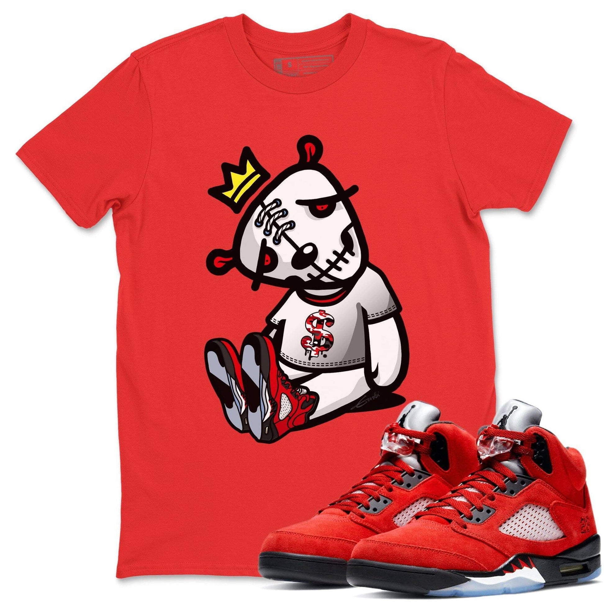 Jordan 5 Raging Bull Sneaker Match Tees Dead Dolls Sneaker Tees Jordan 5 Raging Bull Sneaker Release Tees Unisex Shirts
