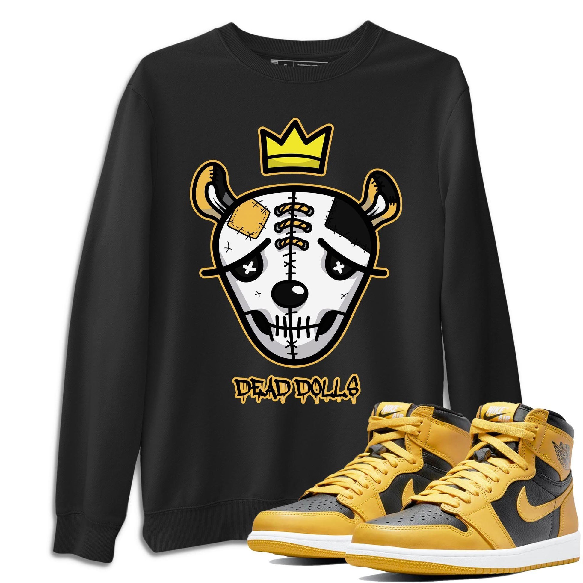 Jordan 1 Pollen Sneaker Match Tees Dead Dolls Face Sneaker Tees Jordan 1 Pollen Sneaker Release Tees Unisex Shirts
