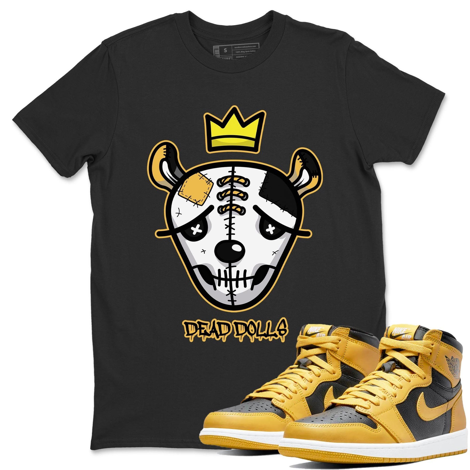 Jordan 1 Pollen Sneaker Match Tees Dead Dolls Face Sneaker Tees Jordan 1 Pollen Sneaker Release Tees Unisex Shirts
