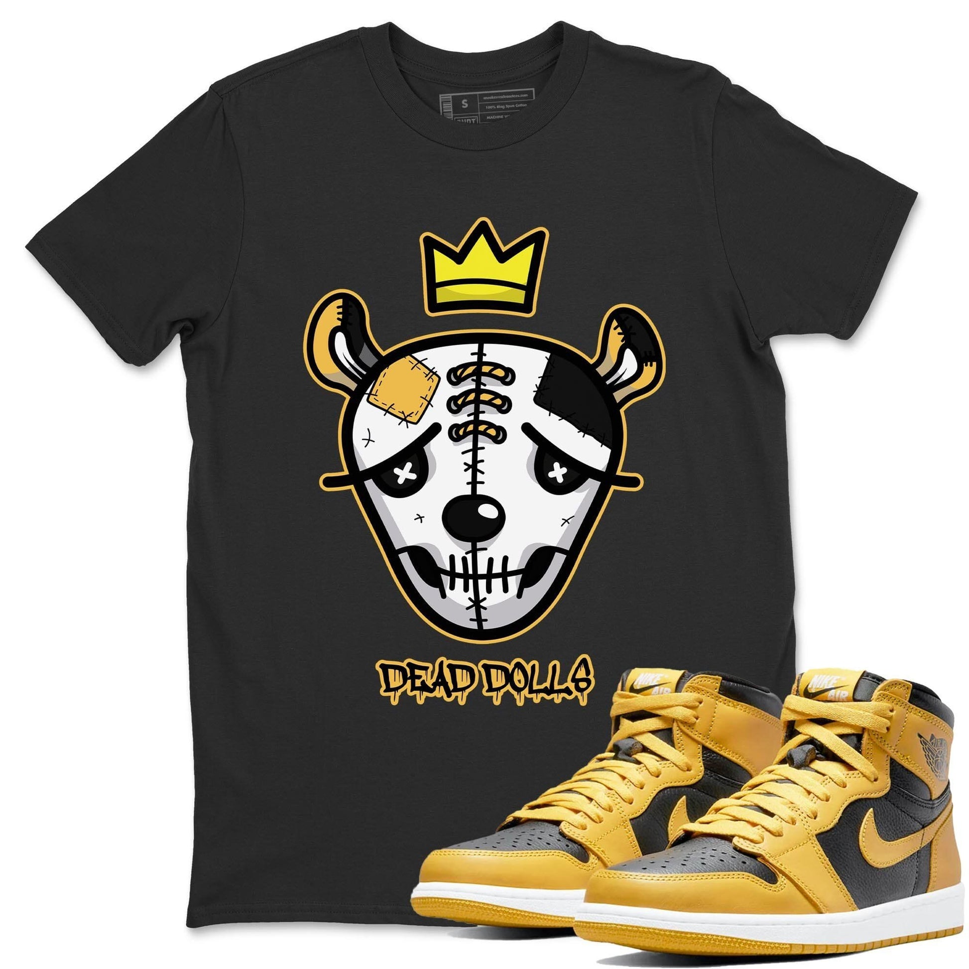 Jordan 1 Pollen Sneaker Match Tees Dead Dolls Face Sneaker Tees Jordan 1 Pollen Sneaker Release Tees Unisex Shirts