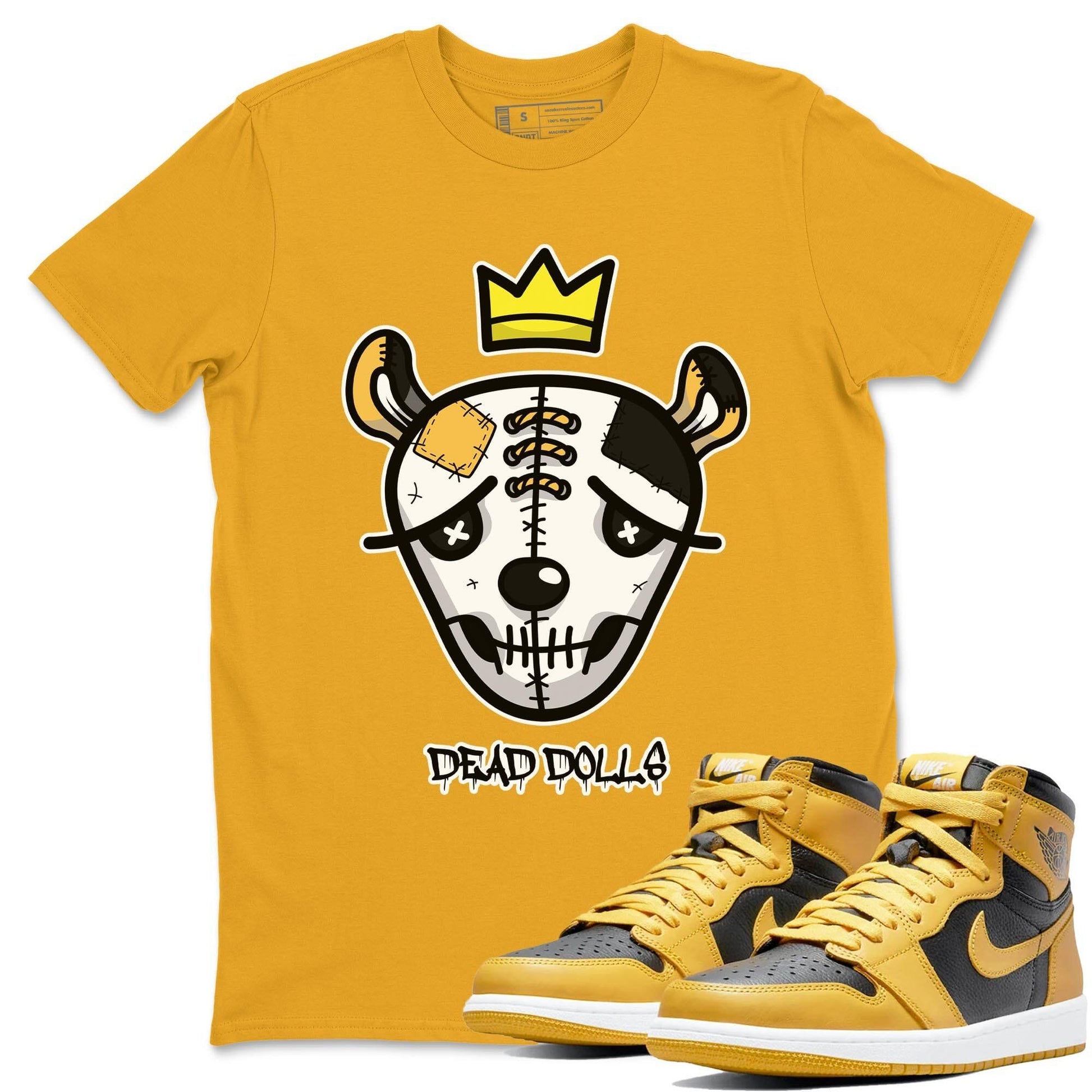 Jordan 1 Pollen Sneaker Match Tees Dead Dolls Face Sneaker Tees Jordan 1 Pollen Sneaker Release Tees Unisex Shirts