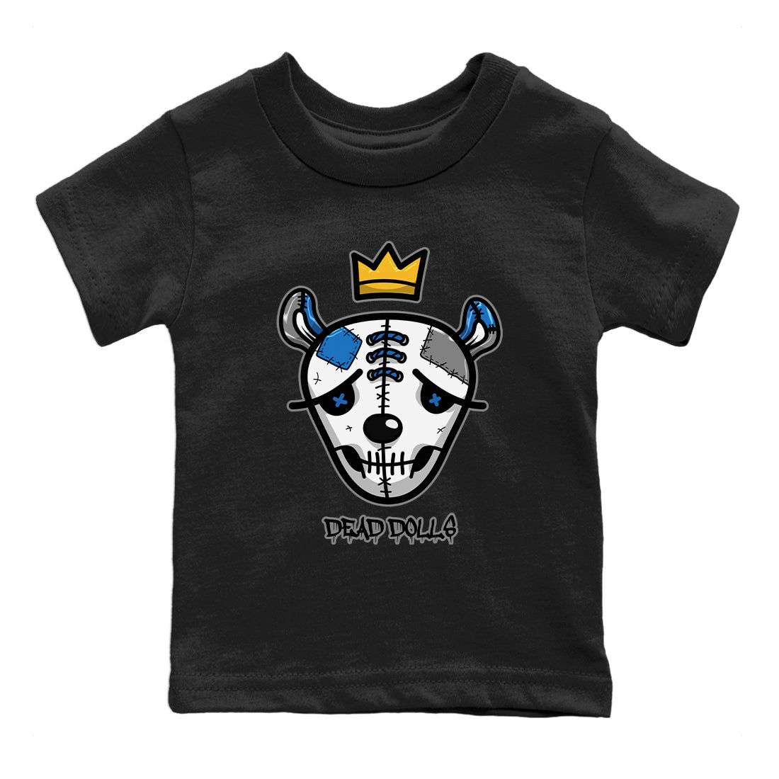 Jordan 1 True Blue Sneaker Match Tees Dead Dolls Face Sneaker Tees Jordan 1 True Blue Sneaker Release Tees Kids Shirts