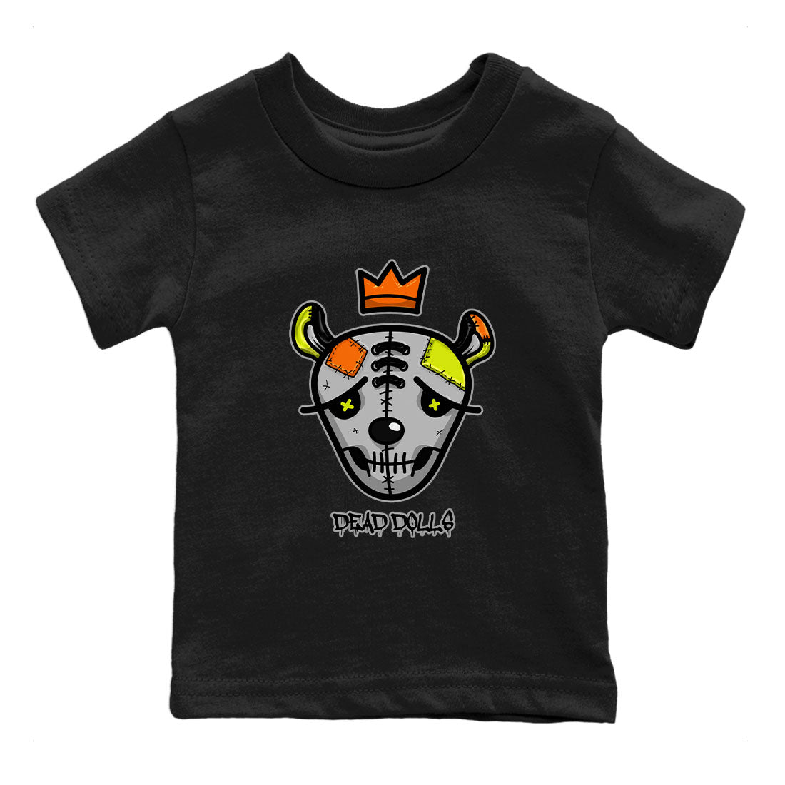 Nike Dunk Mid Premium shirt to match jordans Dead Dolls Face sneaker tees Nike Dunk Mid Halloween SNRT Sneaker Tees Sneaker Matching Clothing Brand Baby Toddler Black 2 T-Shirt