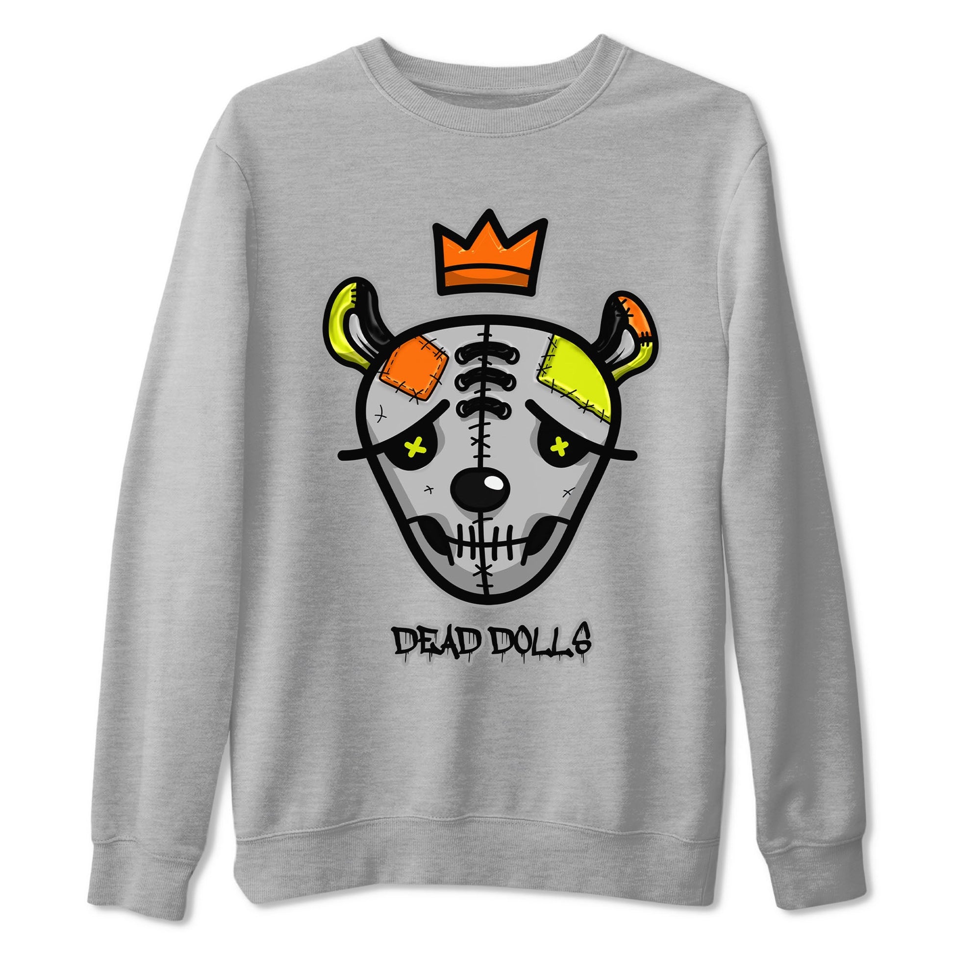 Nike Dunk Mid Premium shirt to match jordans Dead Dolls Face sneaker tees Nike Dunk Mid Halloween SNRT Sneaker Tees Sneaker Matching Clothing Brand Unisex Sneaker Tee Heather Grey 2 T-Shirt