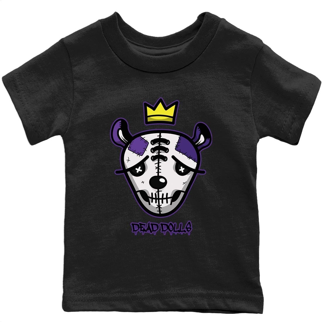 Jordan 13 Court Purple Sneaker Match Tees Dead Dolls Face Sneaker Tees Jordan 13 Court Purple Sneaker Release Tees Kids Shirts
