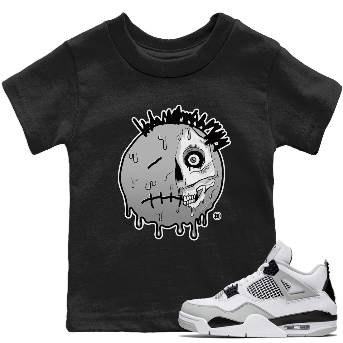 Jordan 4 Military Black Sneaker Match Tees Dead Inside Sneaker Tees Jordan 4 Military Black Sneaker Release Tees Kids Shirts