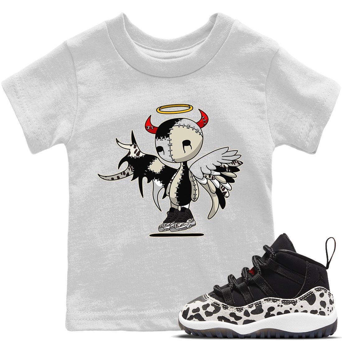 Jordan 11 Animal Instinct Sneaker Match Tees Devil Angel Sneaker Tees Jordan 11 Animal Instinct Sneaker Release Tees Kids Shirts