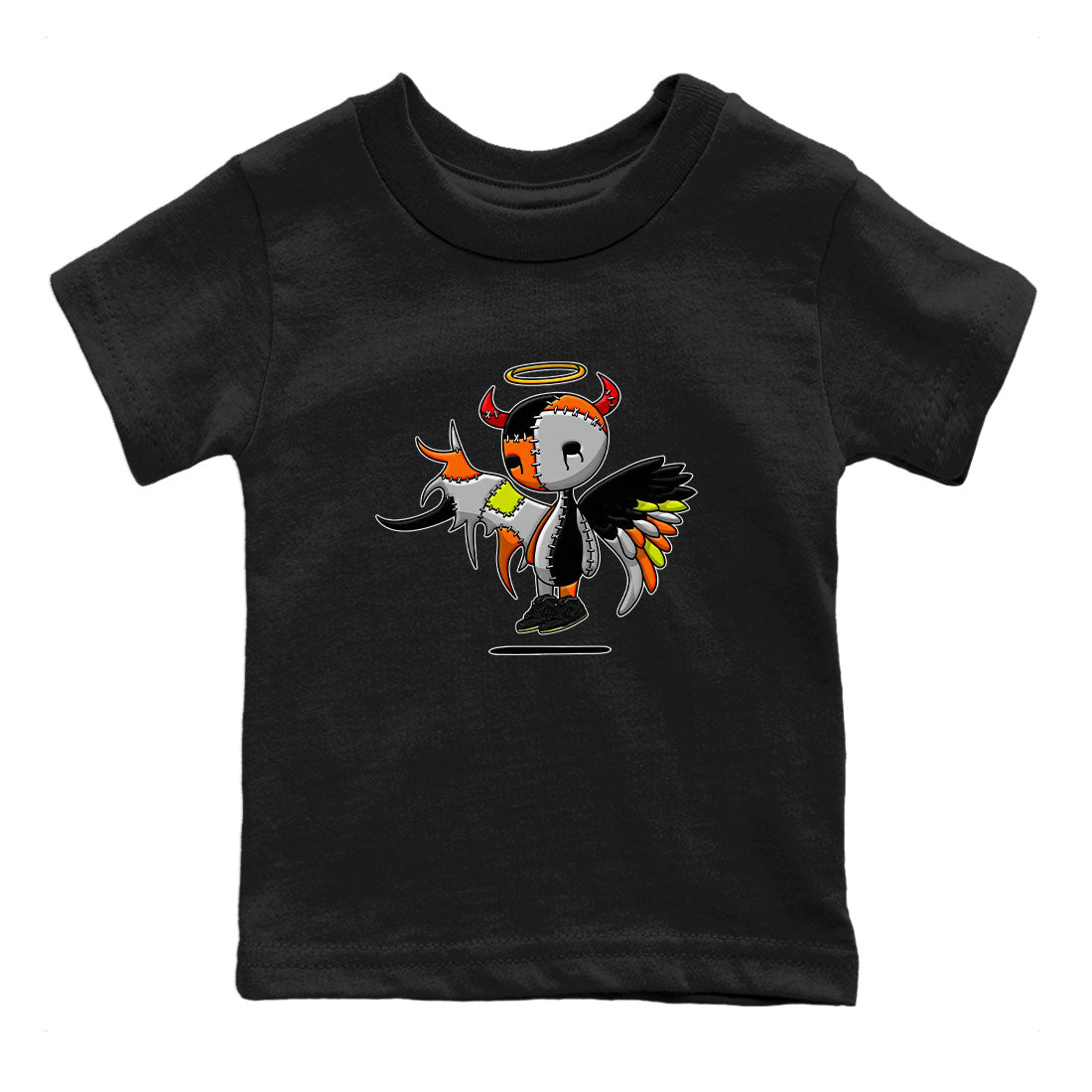 Nike Dunk Mid Premium shirt to match jordans Devil Angel sneaker tees Nike Dunk Mid Halloween SNRT Sneaker Tees Sneaker Matching Clothing Brand Baby Toddler Black 2 T-Shirt