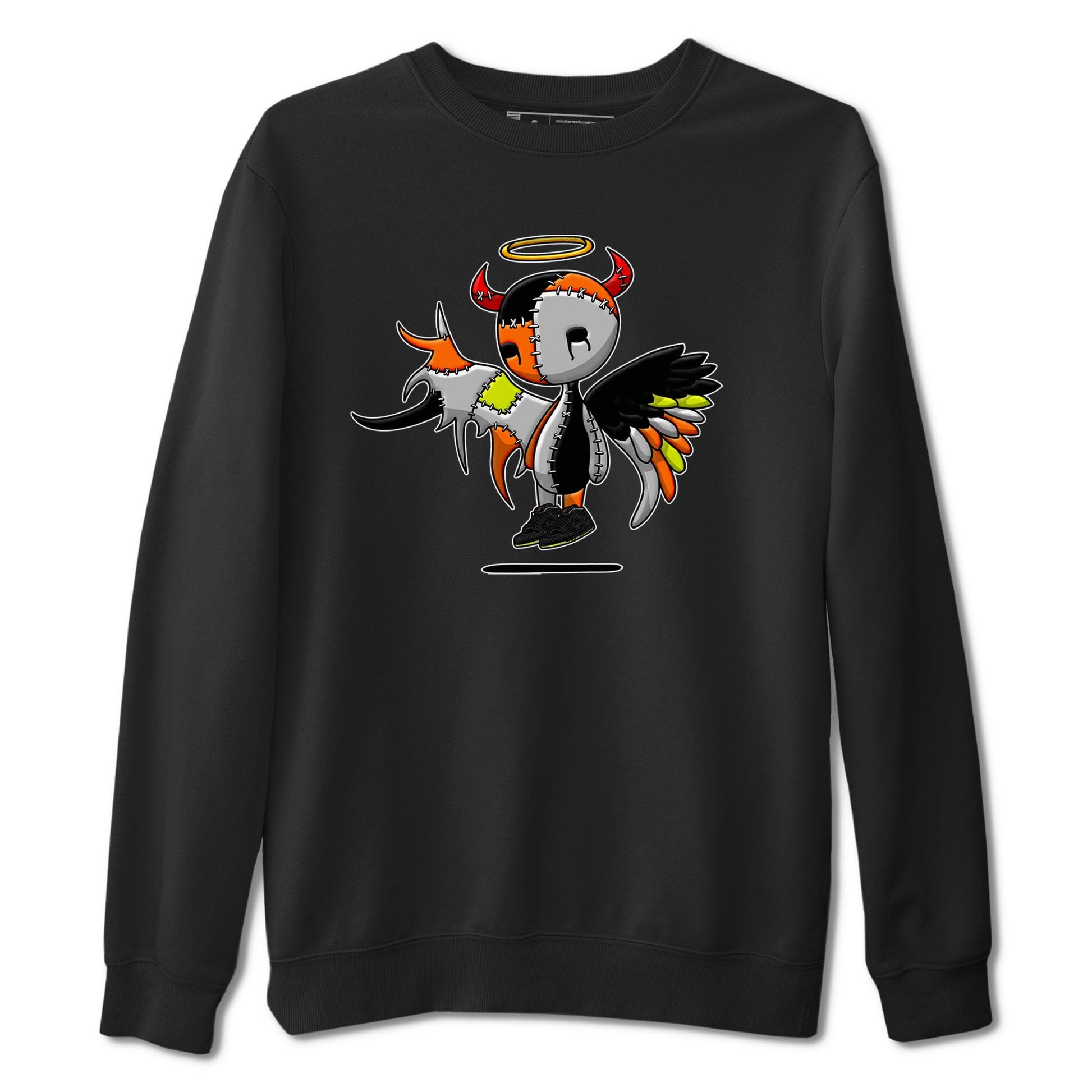 Nike Dunk Mid Premium shirt to match jordans Devil Angel sneaker tees Nike Dunk Mid Halloween SNRT Sneaker Tees Sneaker Matching Clothing Brand Unisex Sneaker Tee Black 2 T-Shirt