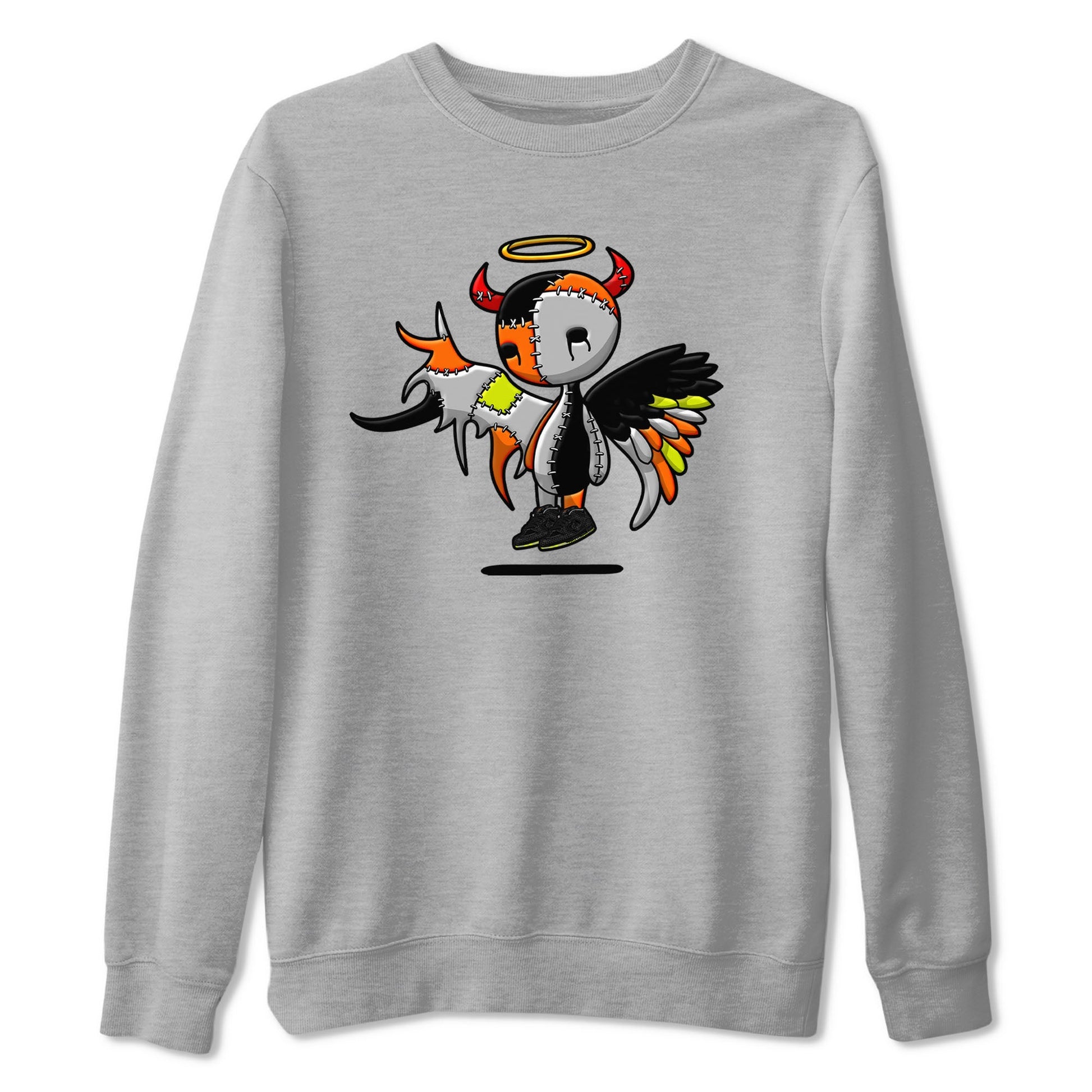 Nike Dunk Mid Premium shirt to match jordans Devil Angel sneaker tees Nike Dunk Mid Halloween SNRT Sneaker Tees Sneaker Matching Clothing Brand Unisex Sneaker Tee Heather Grey 2 T-Shirt