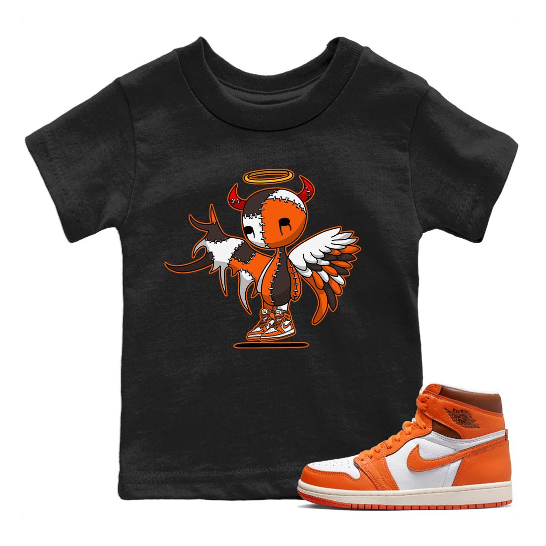 Jordan 1 Starfish Sneaker Match Tees Devil Angel Sneaker Tees Jordan 1 Starfish Sneaker Release Tees Kids Shirts