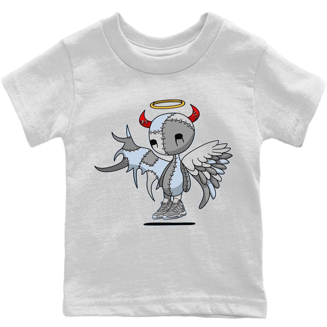 Jordan 11 Cool Grey Sneaker Match Tees Devil Angel Sneaker Tees Jordan 11 Cool Grey Sneaker Release Tees Kids Shirts