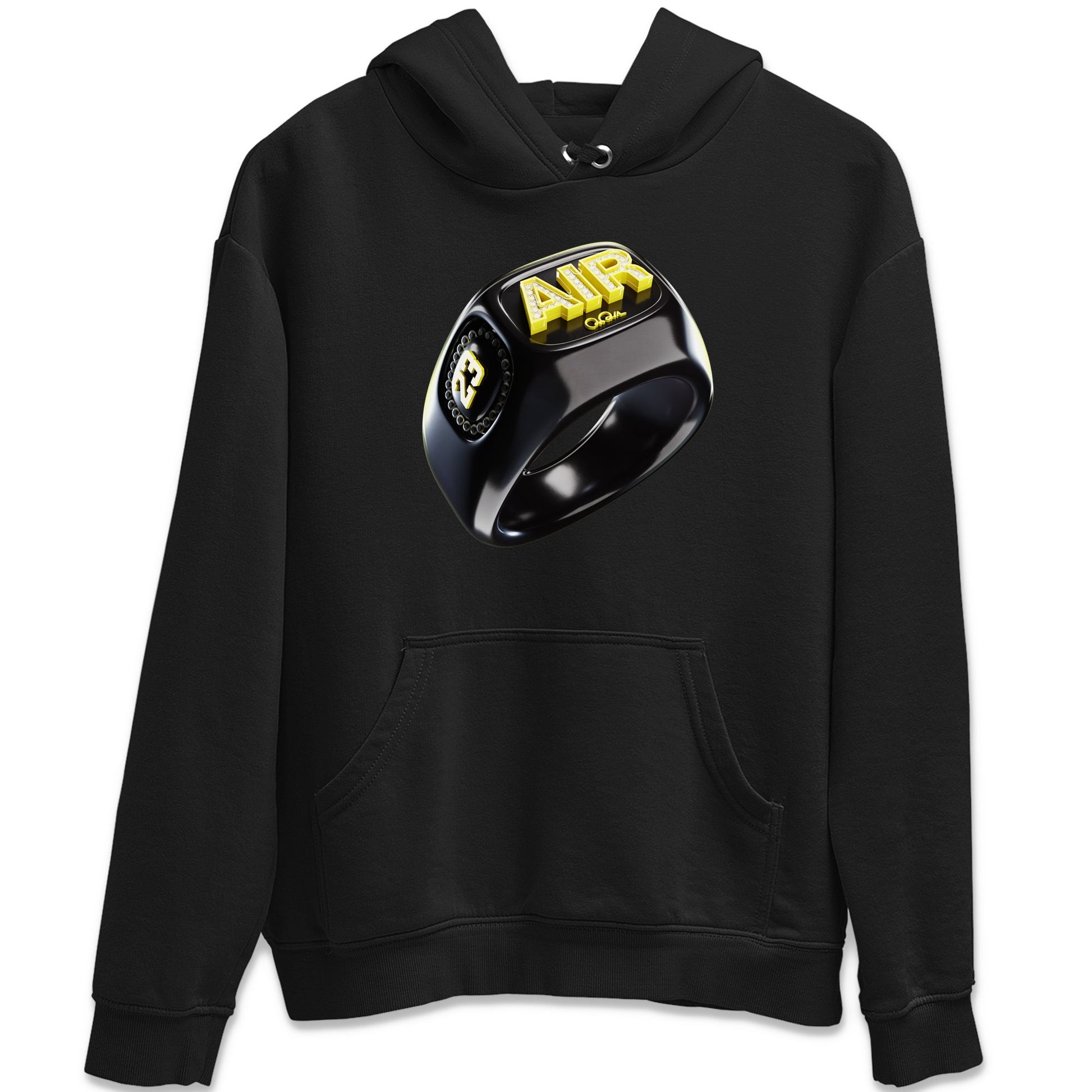 Air Jordan 4 Thunder Sneaker Match Tees Diamond Ring Sneaker Tees AJ4 Thunder Jumpman Sneaker Release Tees Unisex Shirts Black 2
