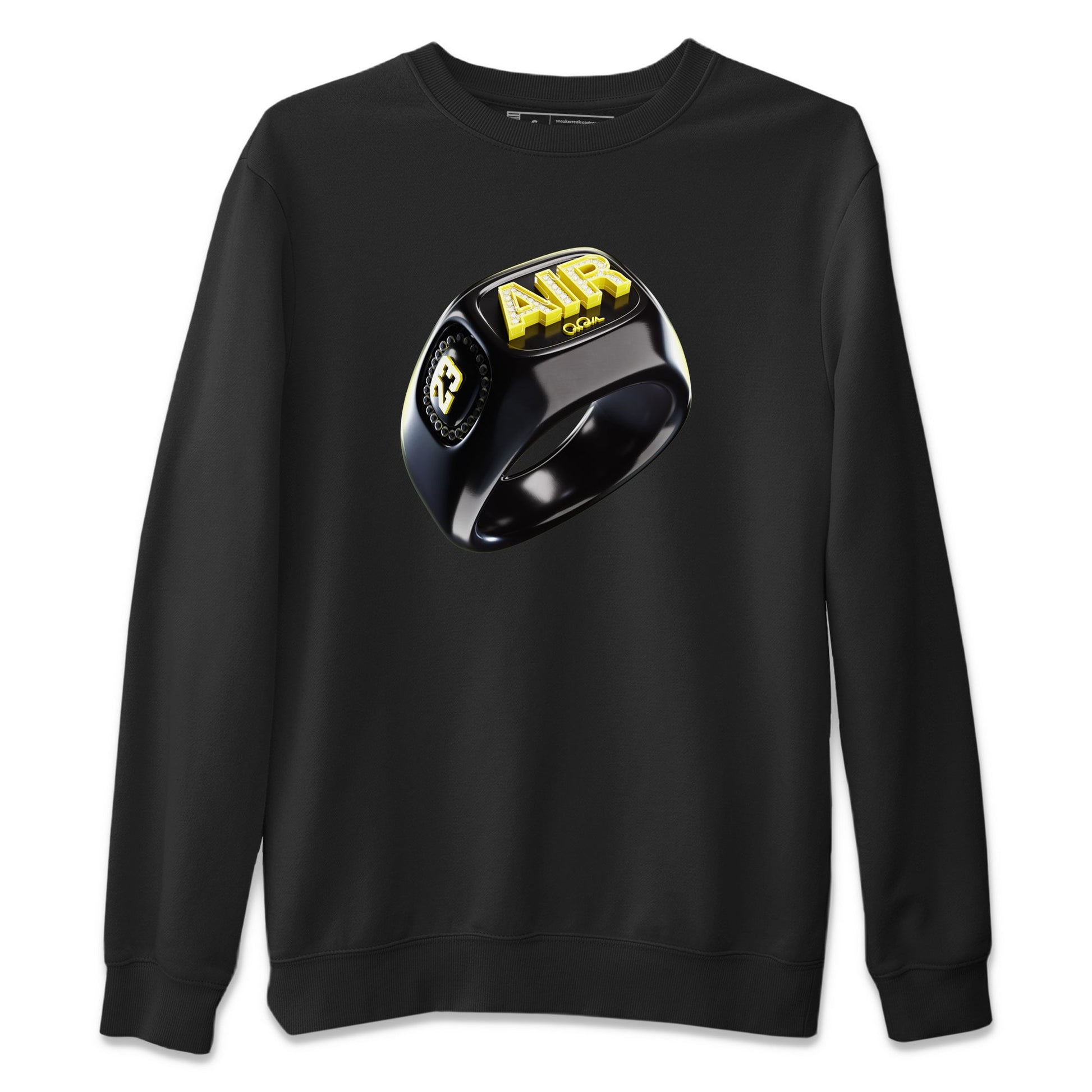 Air Jordan 4 Thunder Sneaker Match Tees Diamond Ring Sneaker Tees AJ4 Thunder Jumpman Sneaker Release Tees Unisex Shirts Black 2