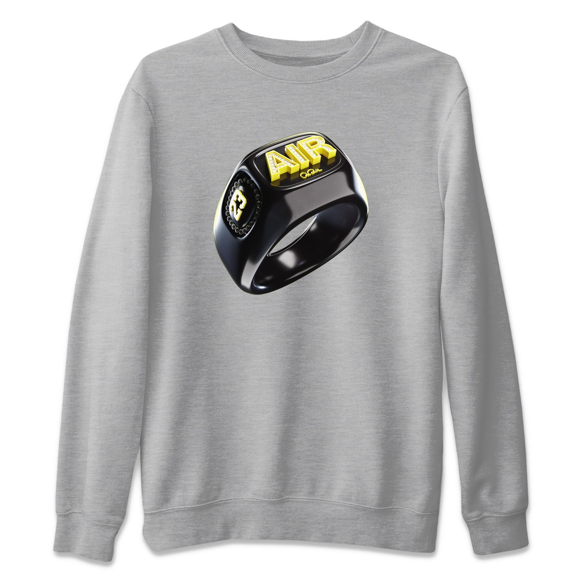 Air Jordan 4 Thunder Sneaker Match Tees Diamond Ring Sneaker Tees AJ4 Thunder Jumpman Sneaker Release Tees Unisex Shirts Heather Grey 2