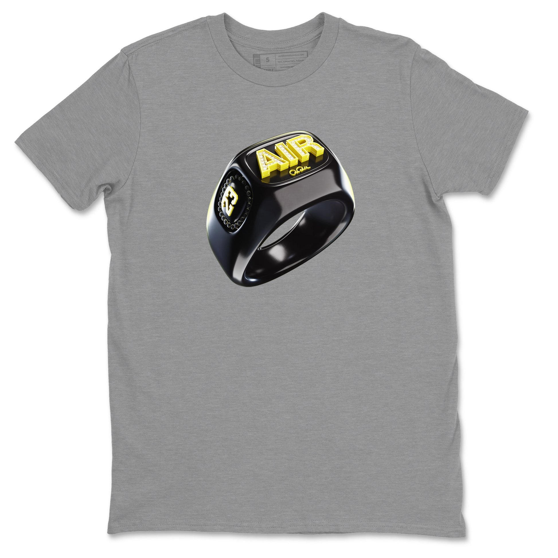 Air Jordan 4 Thunder Sneaker Match Tees Diamond Ring Sneaker Tees AJ4 Thunder Jumpman Sneaker Release Tees Unisex Shirts Heather Grey 2
