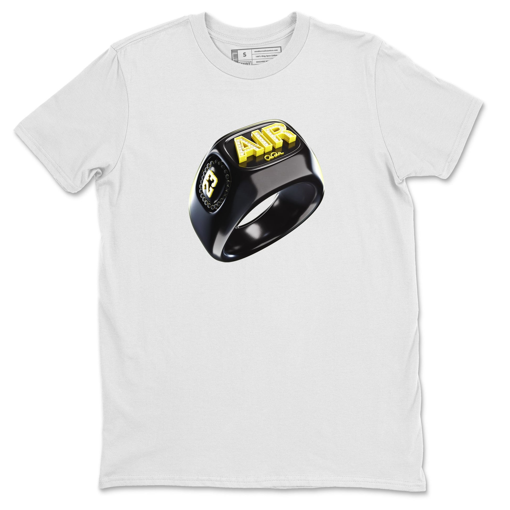 Air Jordan 4 Thunder Sneaker Match Tees Diamond Ring Sneaker Tees AJ4 Thunder Jumpman Sneaker Release Tees Unisex Shirts White 2
