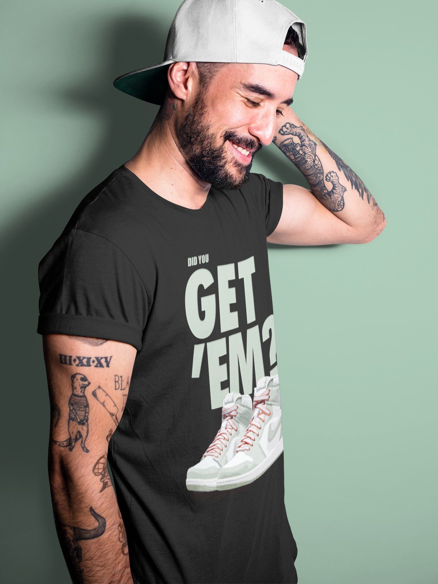 Jordan 1 Seafoam Sneaker Match Tees Did You Get Em SNRT Sneaker Tees Jordan 1 Seafoam SNRT Sneaker Release Tees Unisex Shirts