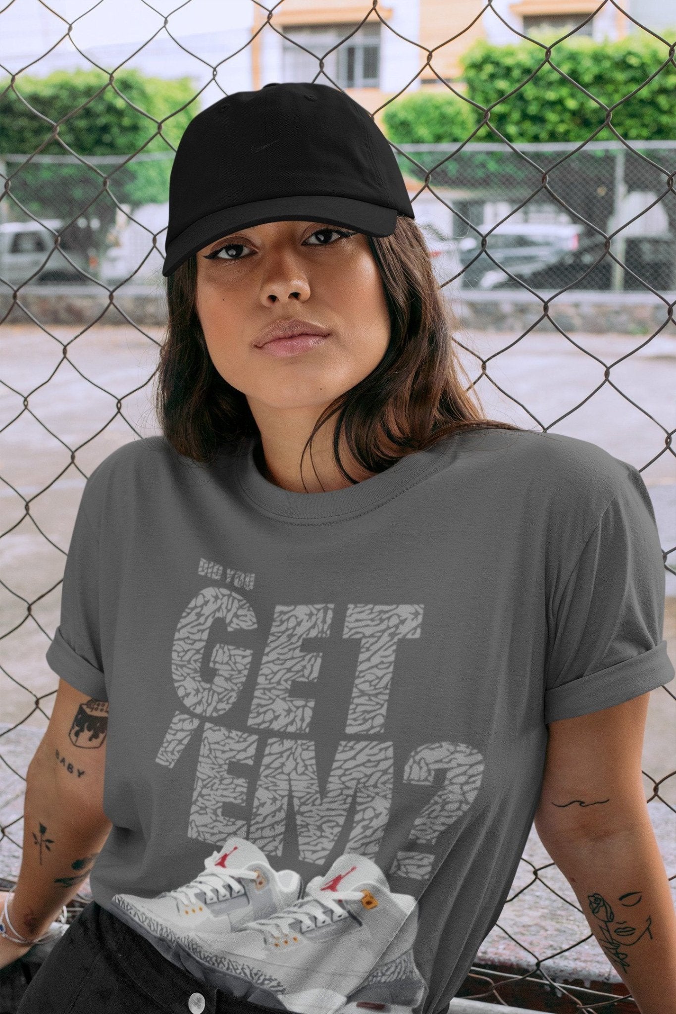 Jordan 3 Cool Grey Sneaker Match Tees Did You Get Em SNRT Sneaker Tees Jordan 3 Cool Grey SNRT Sneaker Release Tees Unisex Shirts