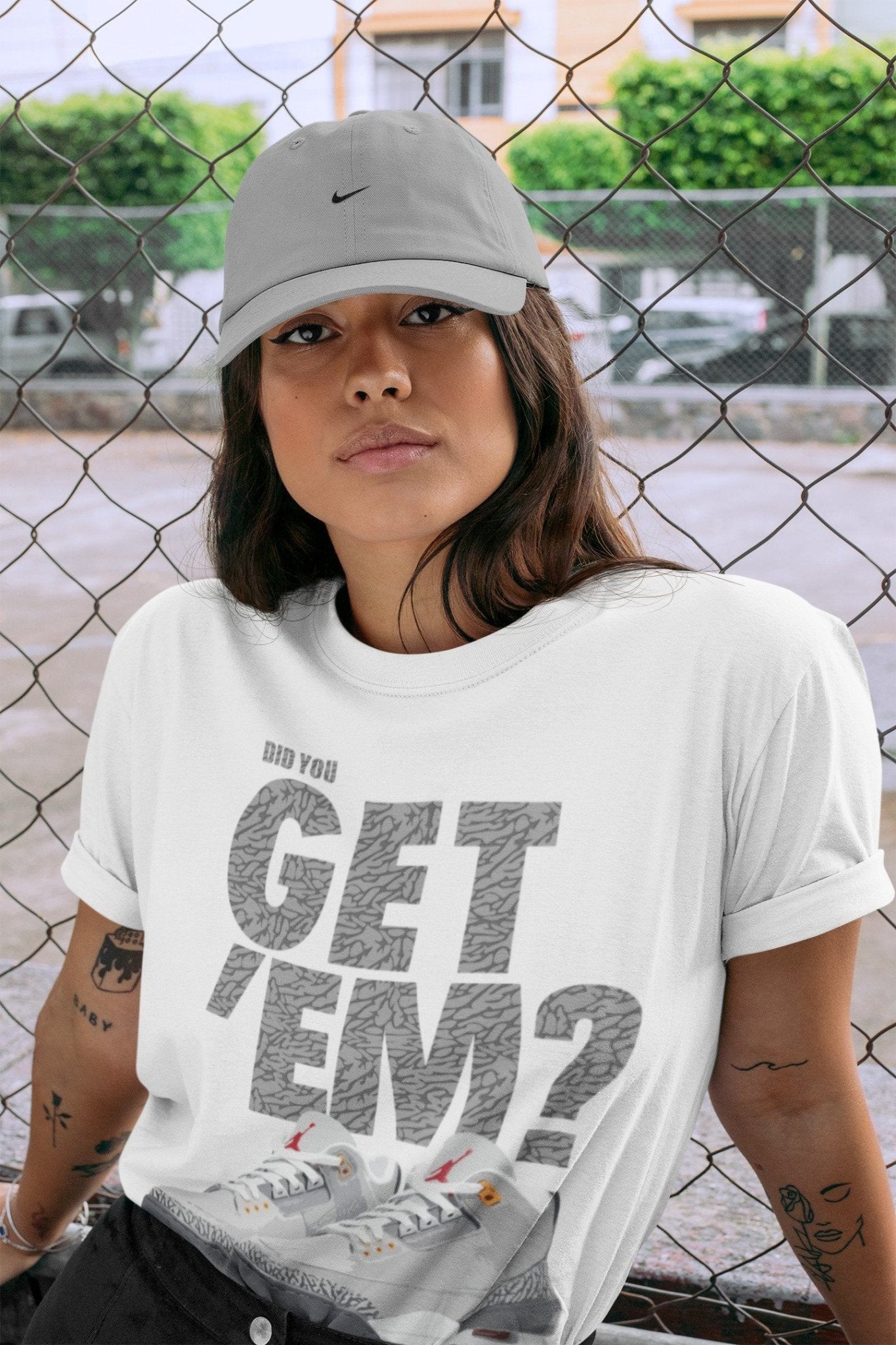 Jordan 3 Cool Grey Sneaker Match Tees Did You Get Em SNRT Sneaker Tees Jordan 3 Cool Grey SNRT Sneaker Release Tees Unisex Shirts