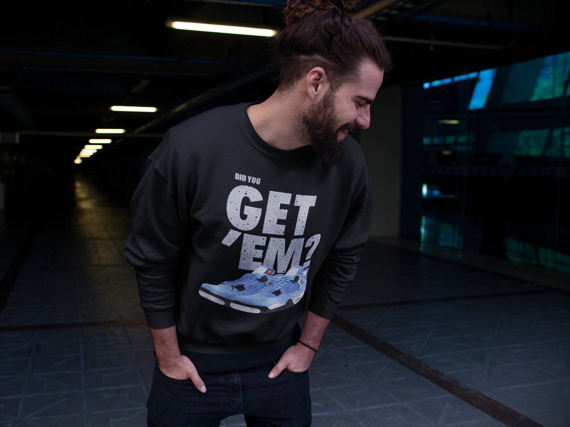 Jordan 4 University Blue Sneaker Match Tees Did You Get Em SNRT Sneaker Tees Jordan 4 University Blue SNRT Sneaker Release Tees Unisex Shirts
