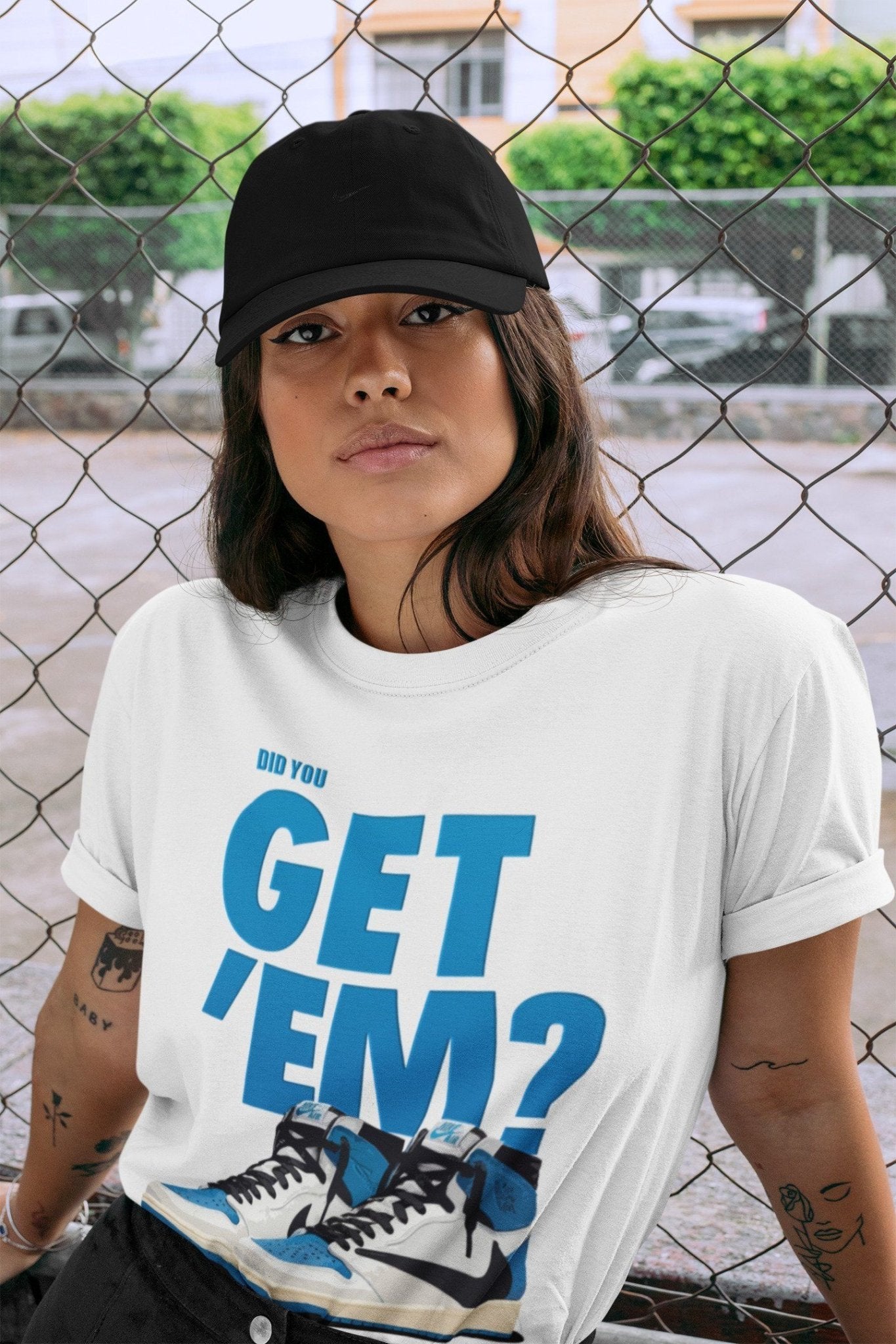 Jordan 1 Travis Scott Fragment Sneaker Match Tees Did You Get Em SNRT Sneaker Tees Jordan 1 Travis Scott Fragment SNRT Sneaker Release Tees Unisex Shirts