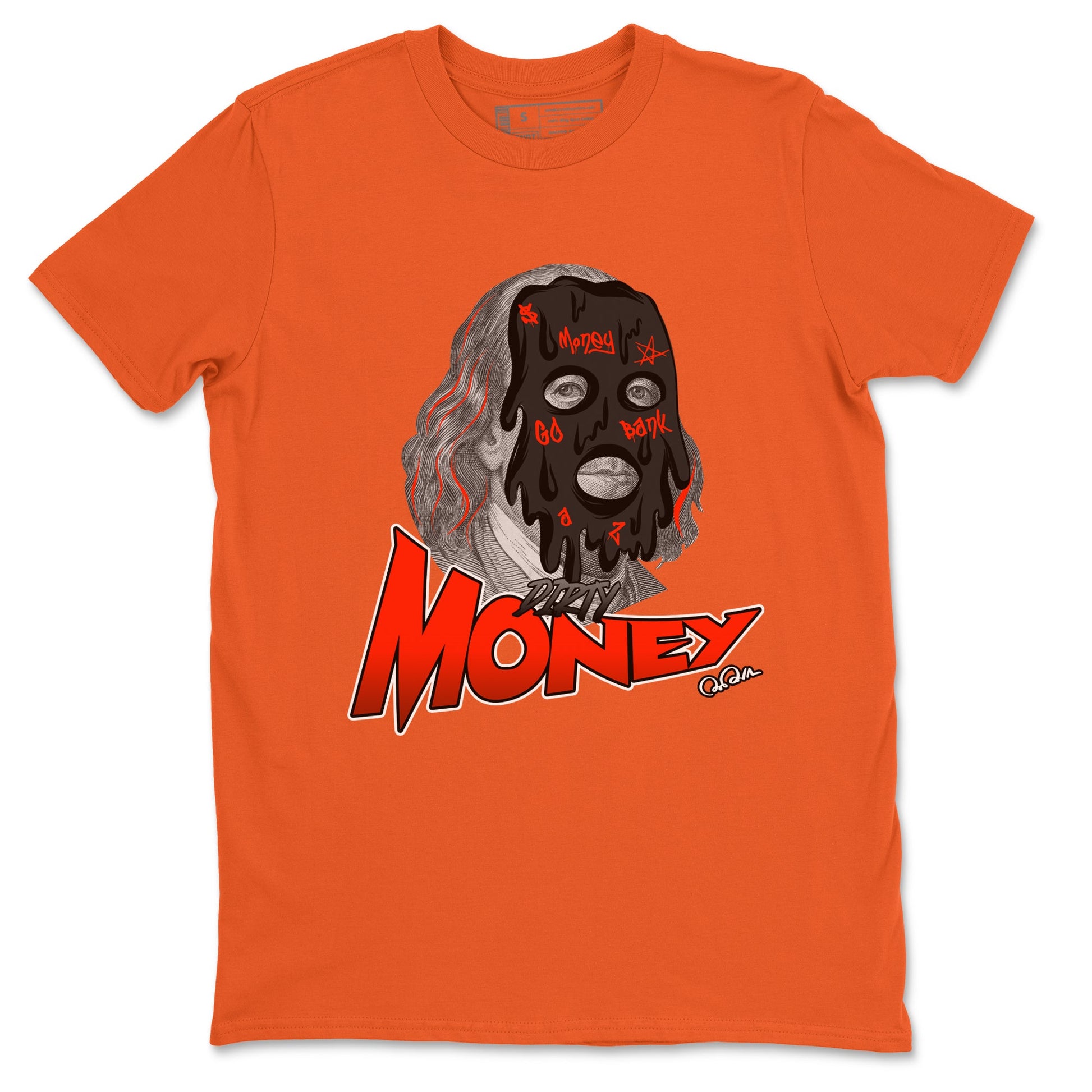 Air Jordan 12 Brilliant Orange Sneaker Match Tees Dirty Money Sneaker Tees AJ12 Brilliant Orange Sneaker Release Tees Unisex Shirts Orange 2