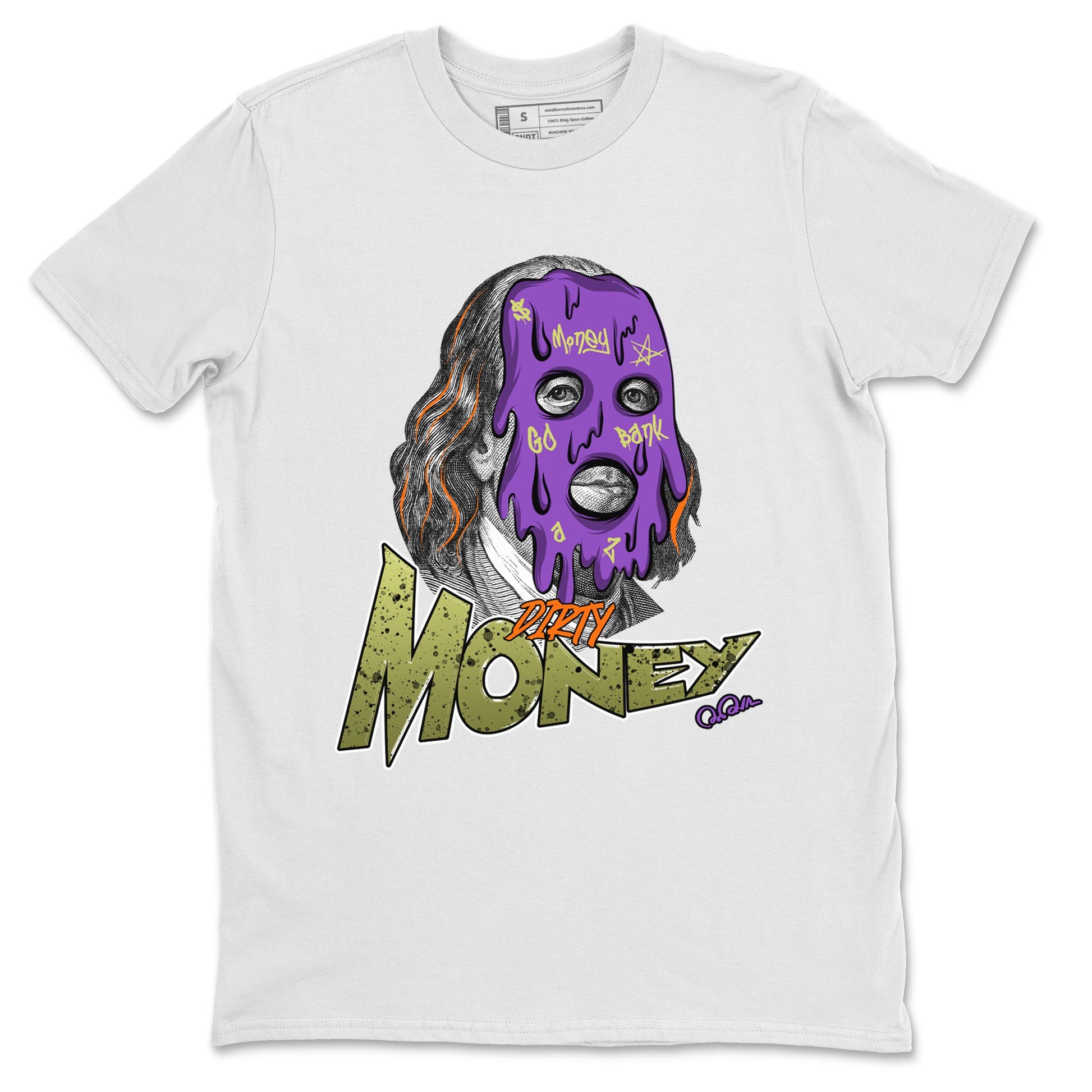 Air Jordan 4 Canyon Purple shirt to match jordans Dirty Money sneaker tees AJ4 Canyon Purple SNRT Sneaker Release Tees Unisex White 2 T-Shirt, Halloween tshirt