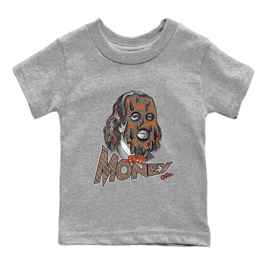 Yeezy 350 Carbon Beluga shirt to match jordans Dirty Money sneaker tees Adidas Yeezy Boost 350 Carbon Beluga SNRT Sneaker Release Tees Baby Toddler Heather Grey 2 T-Shirt