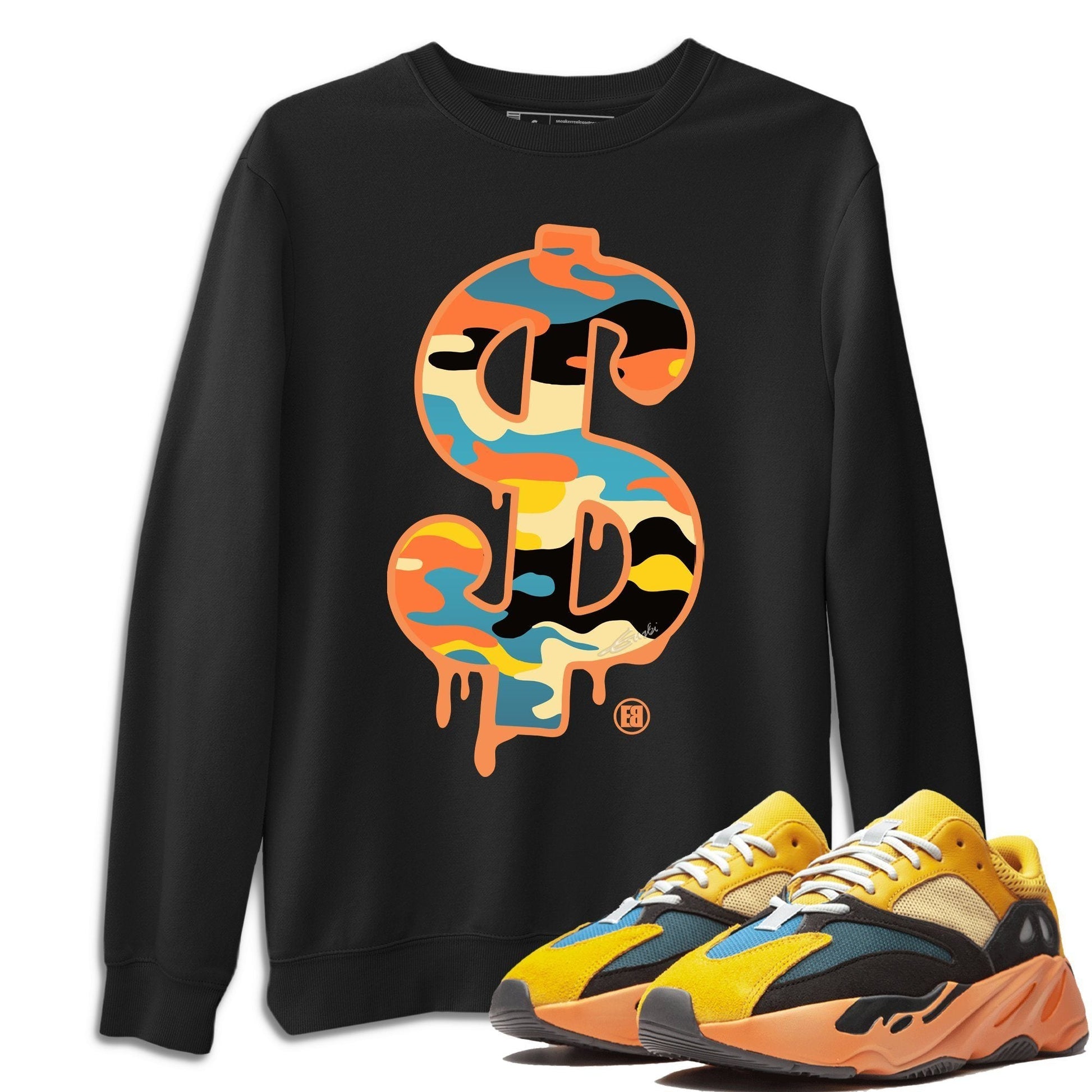 Yeezy 700 Sun Sneaker Match Tees Dollar Camo Sneaker Tees Yeezy 700 Sun Sneaker Release Tees Unisex Shirts