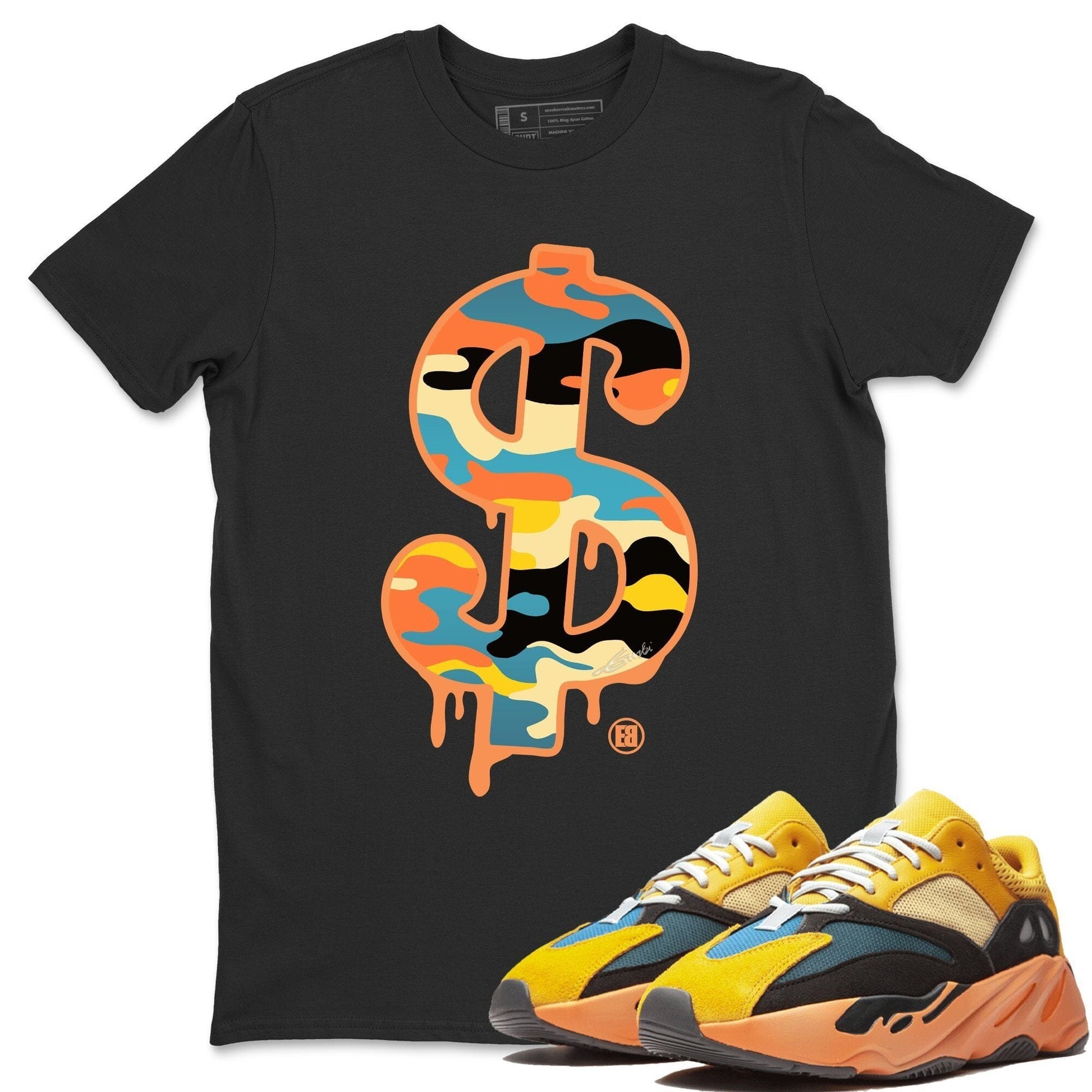 Yeezy 700 Sun Sneaker Match Tees Dollar Camo Sneaker Tees Yeezy 700 Sun Sneaker Release Tees Unisex Shirts