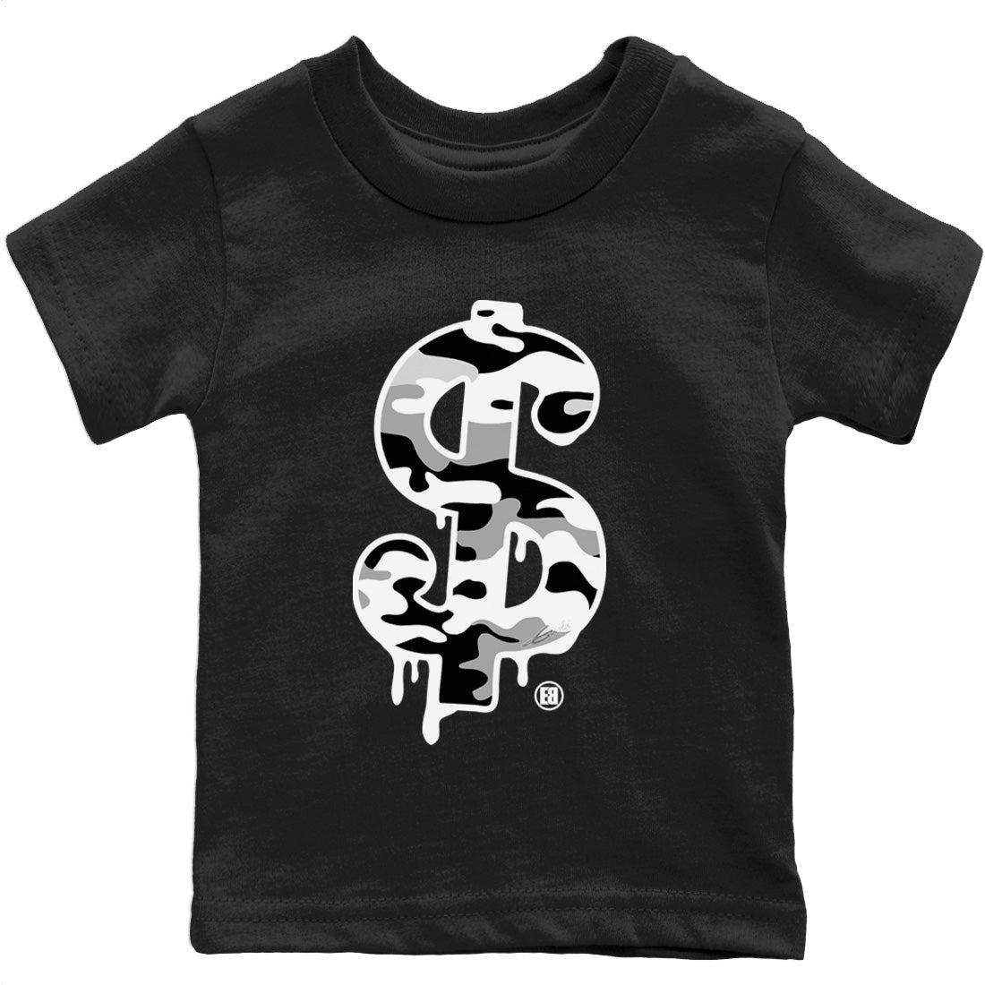 Jordan 4 Military Black Sneaker Match Tees Dollar Camo Sneaker Tees Jordan 4 Military Black Sneaker Release Tees Kids Shirts
